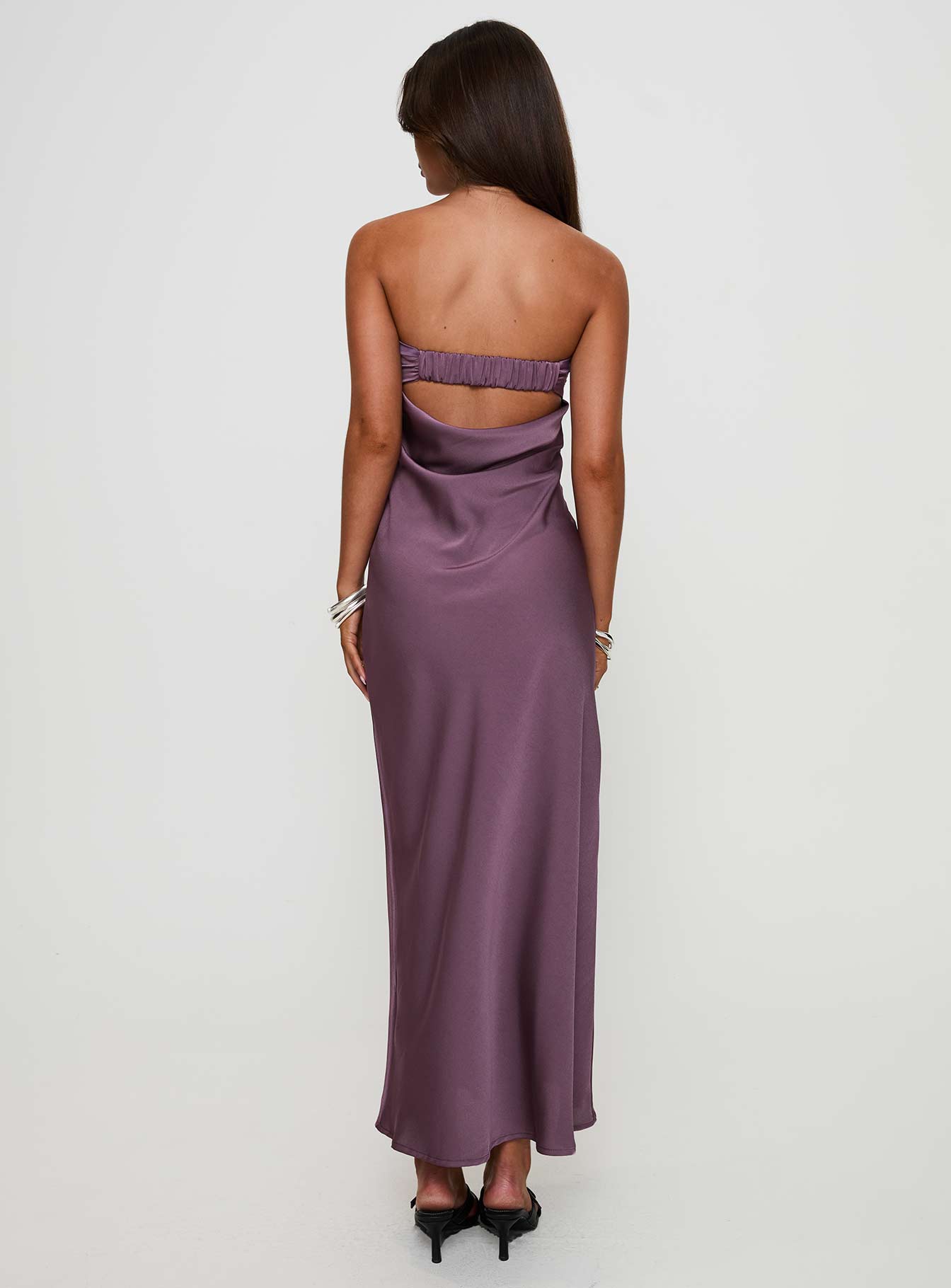 Maryska Strapless Maxi Dress Purple Cheap With Mastercard