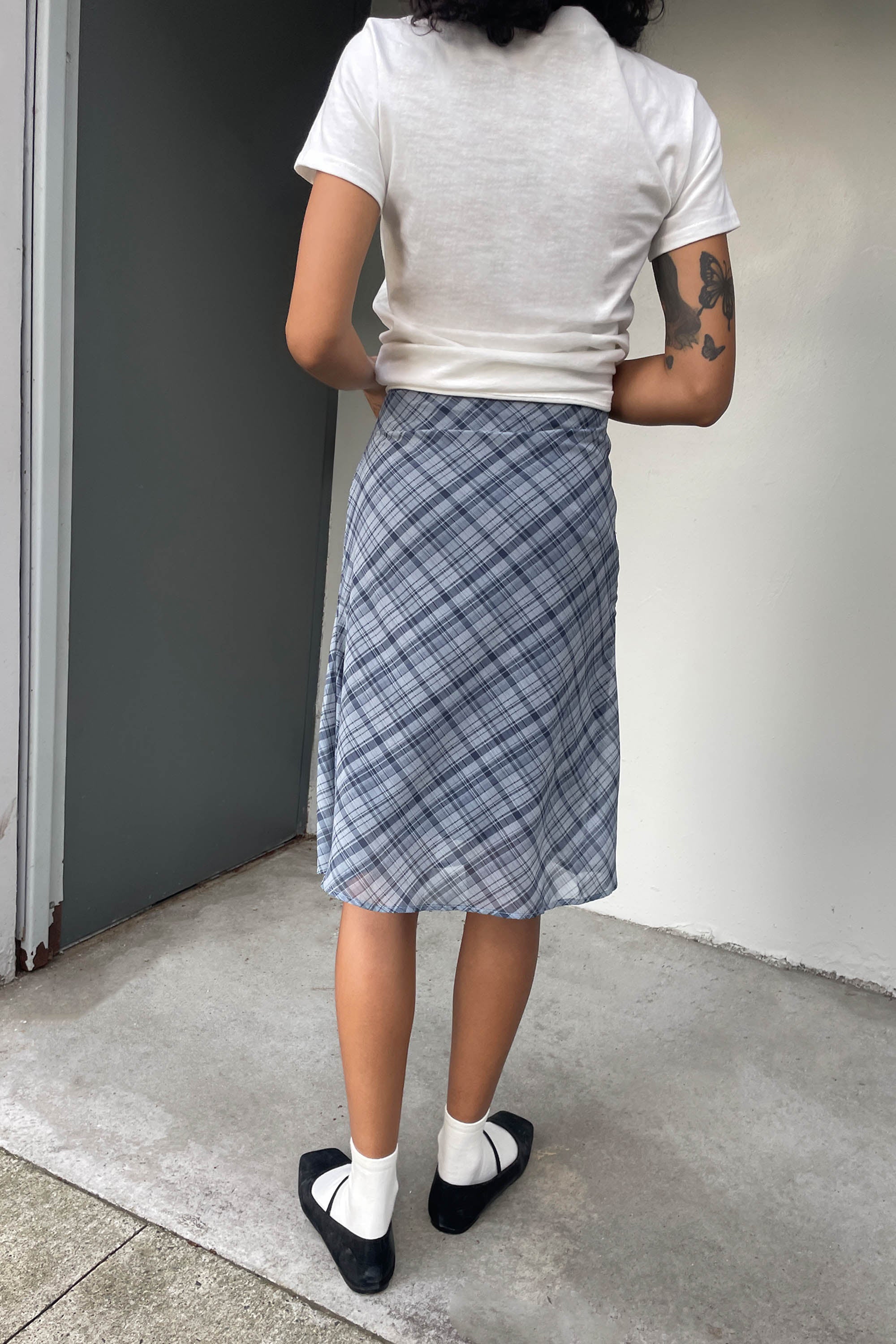 PLAID MIDI SKIRT Manchester Great Sale Online