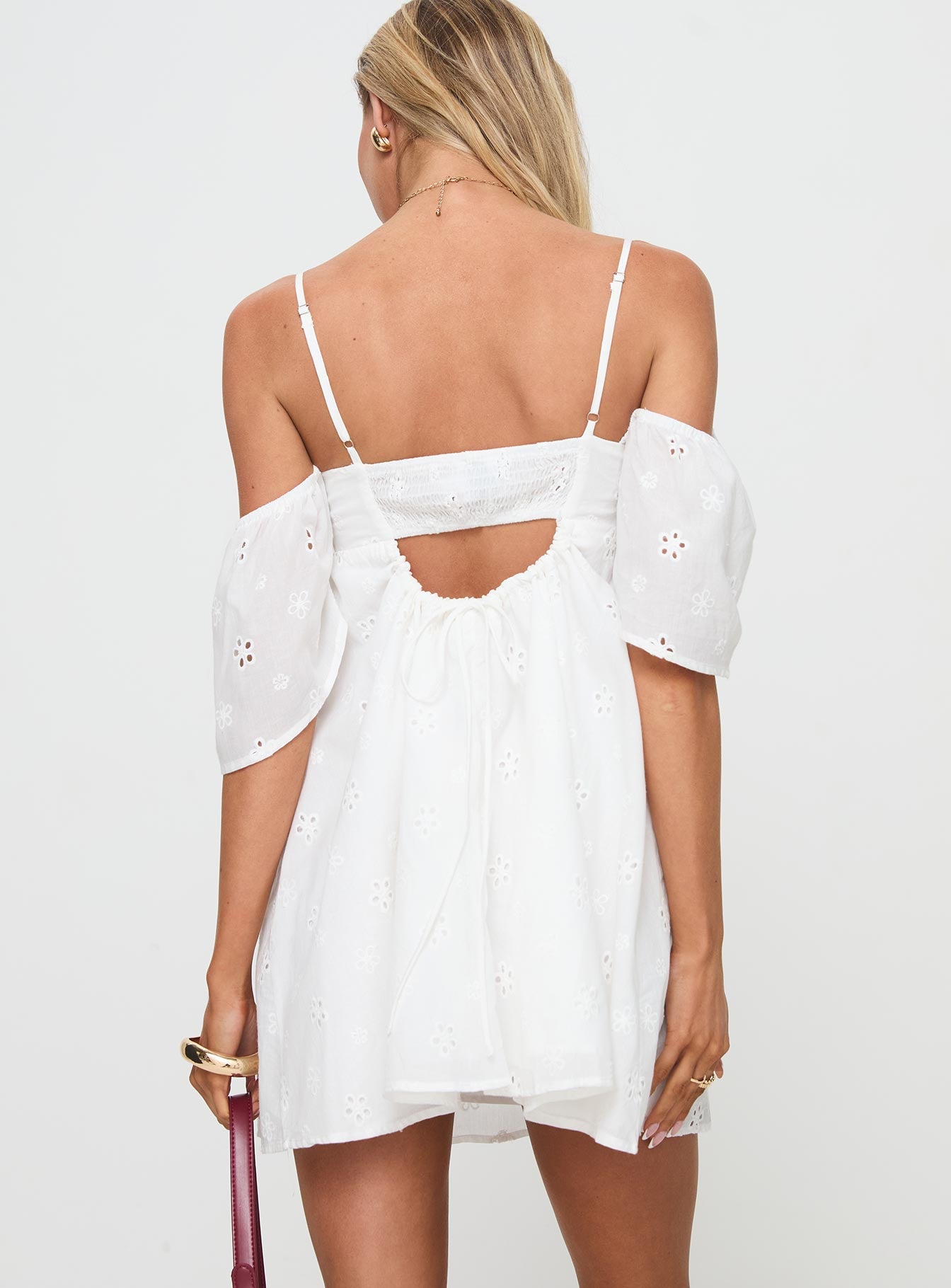 Cene Mini Dress White Clearance Original