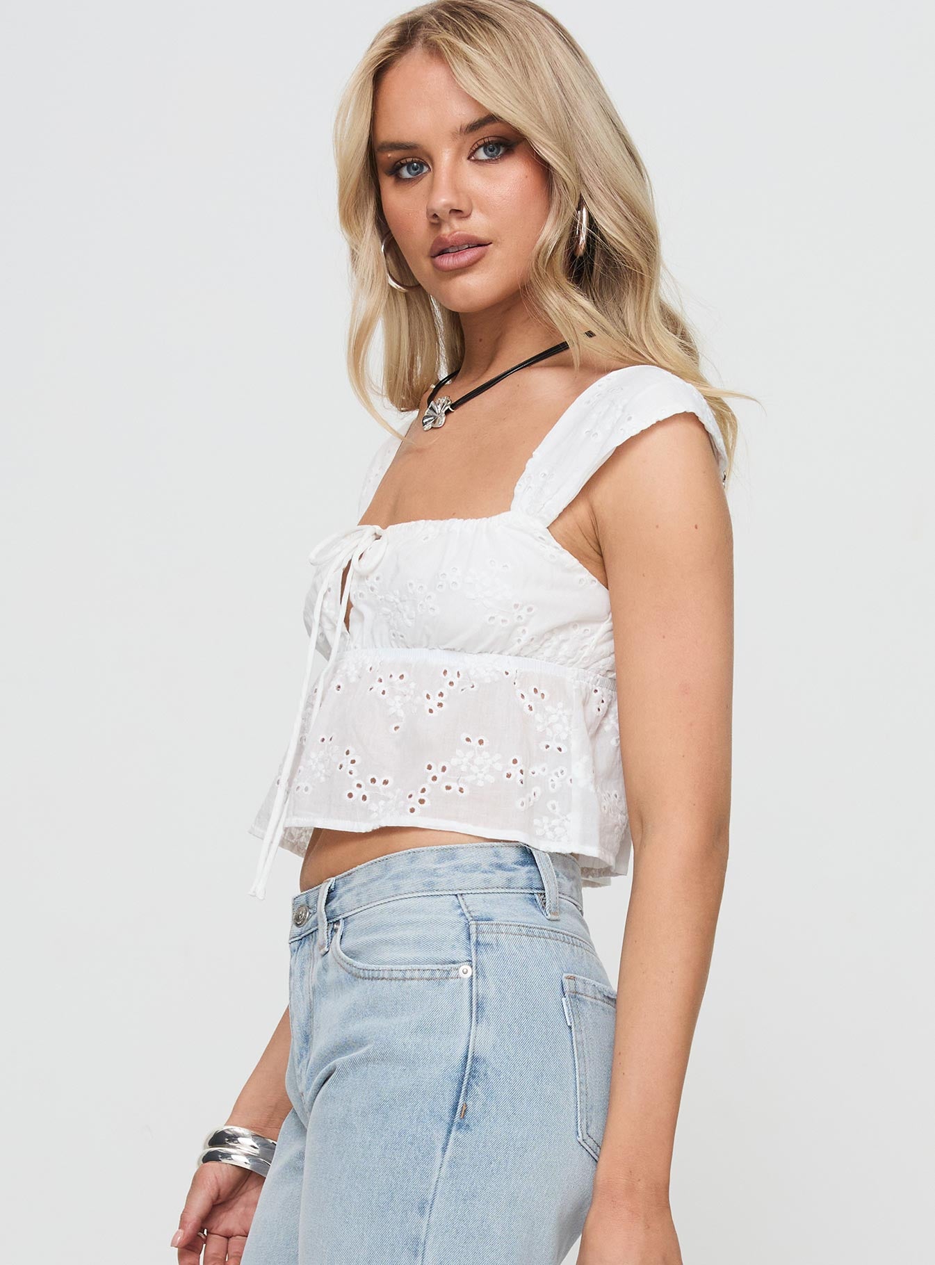 Annita Top White Cheap Visit