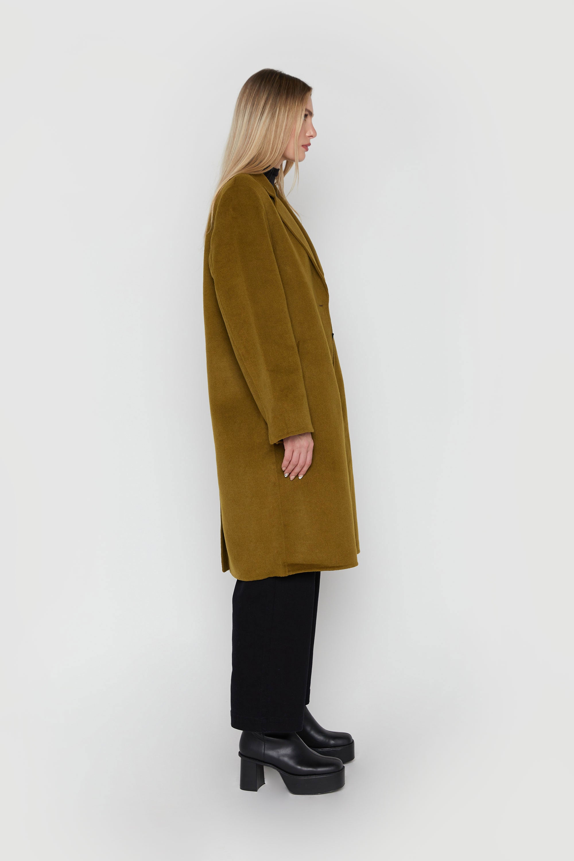 CLASSIC FIT WOOL BLEND COAT Clearance Affordable