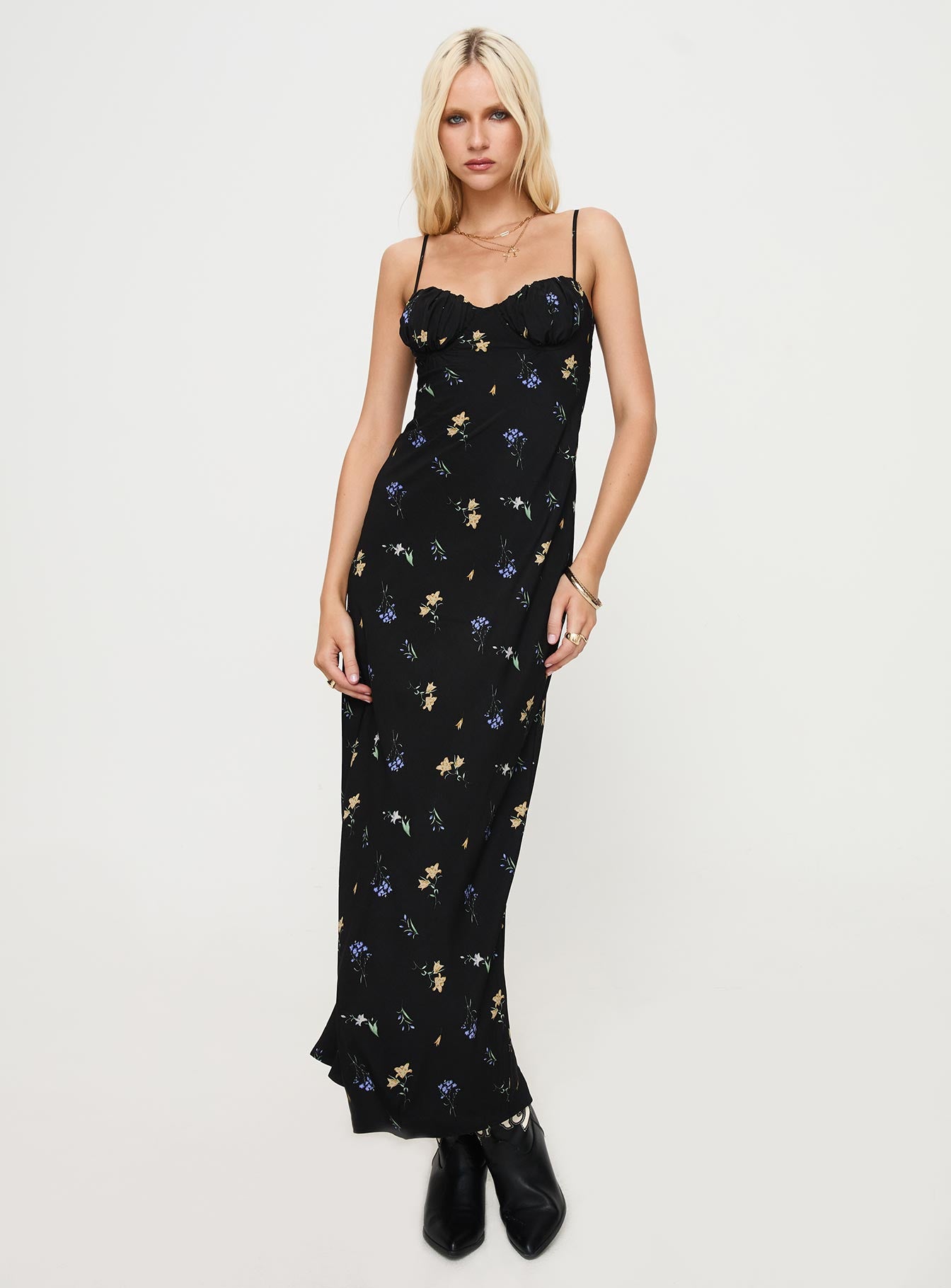 Draven Maxi Dress Floral Multi Footlocker Finishline Online