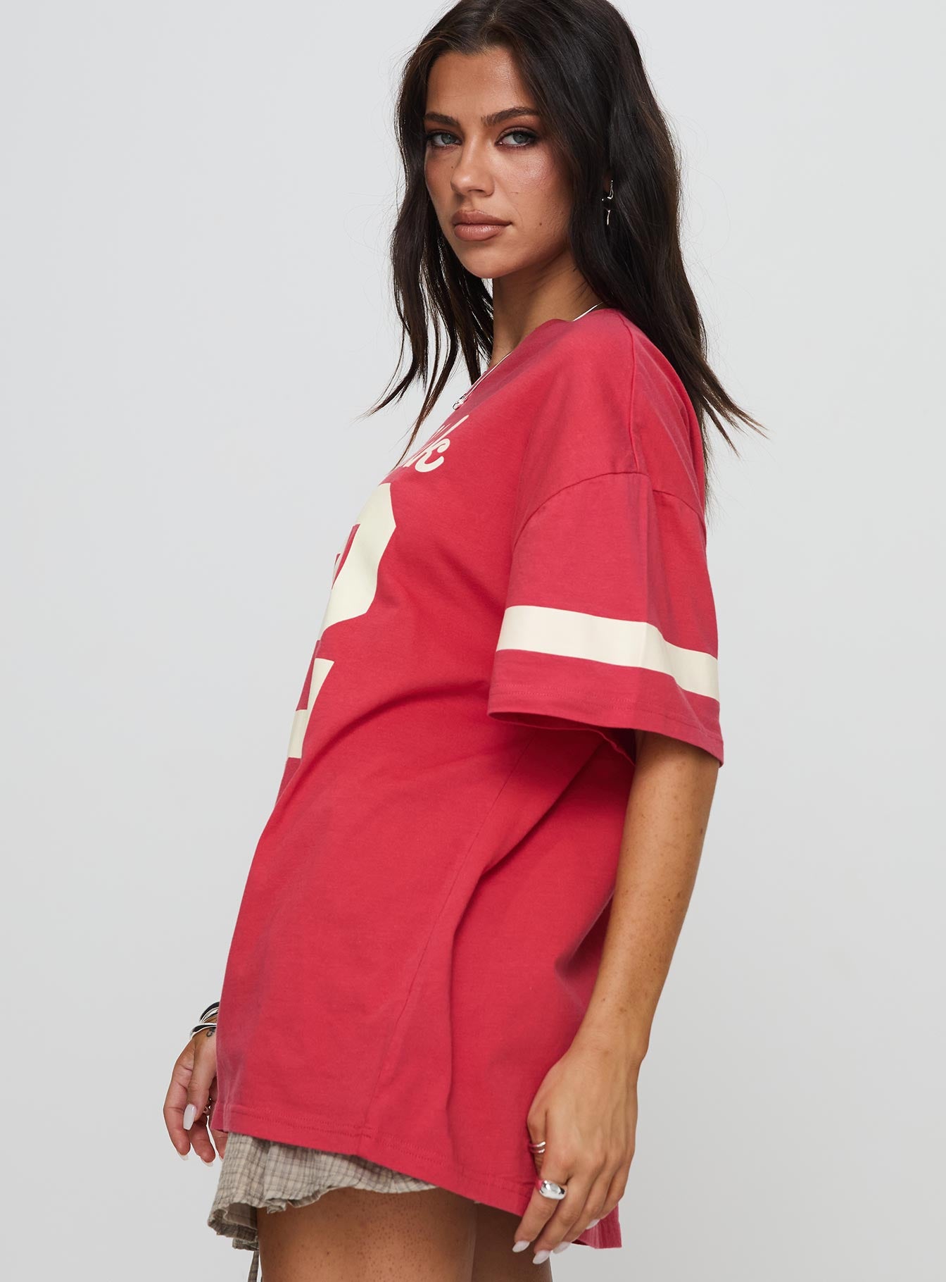 New York 95 Oversized Tee Red Discount Cheapest Pice