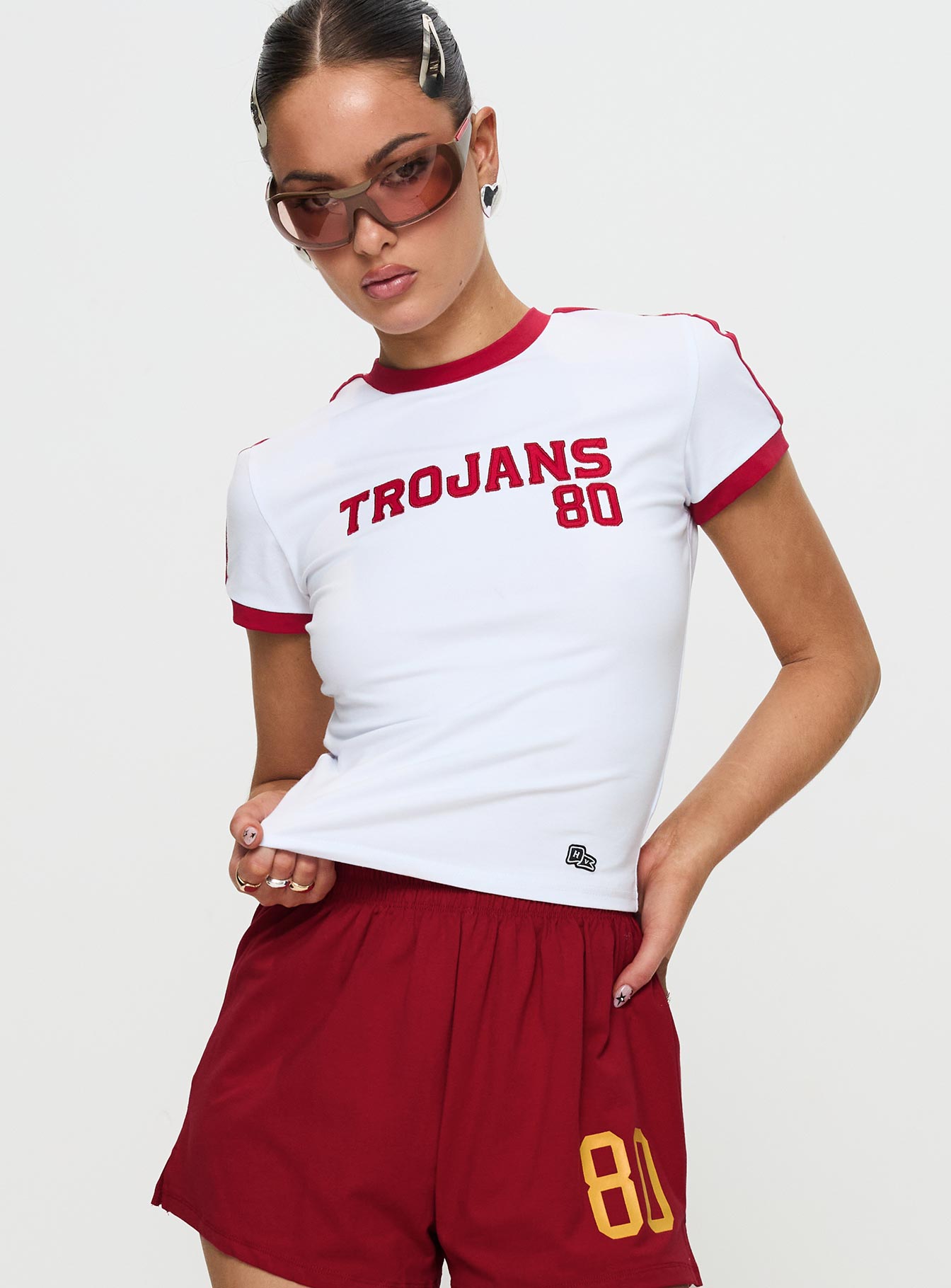 USC Goalie Baby Tee White Clearance Store Cheap Online