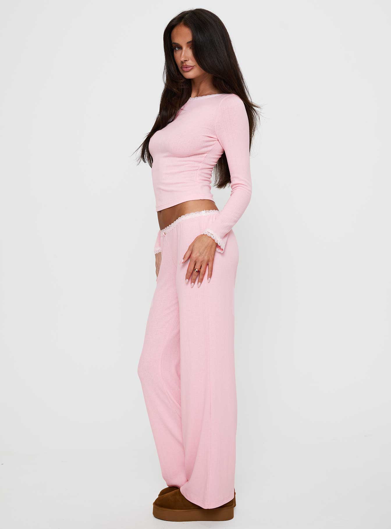 Whimsie Pointelle Sleep Pants Pink Ebay Online