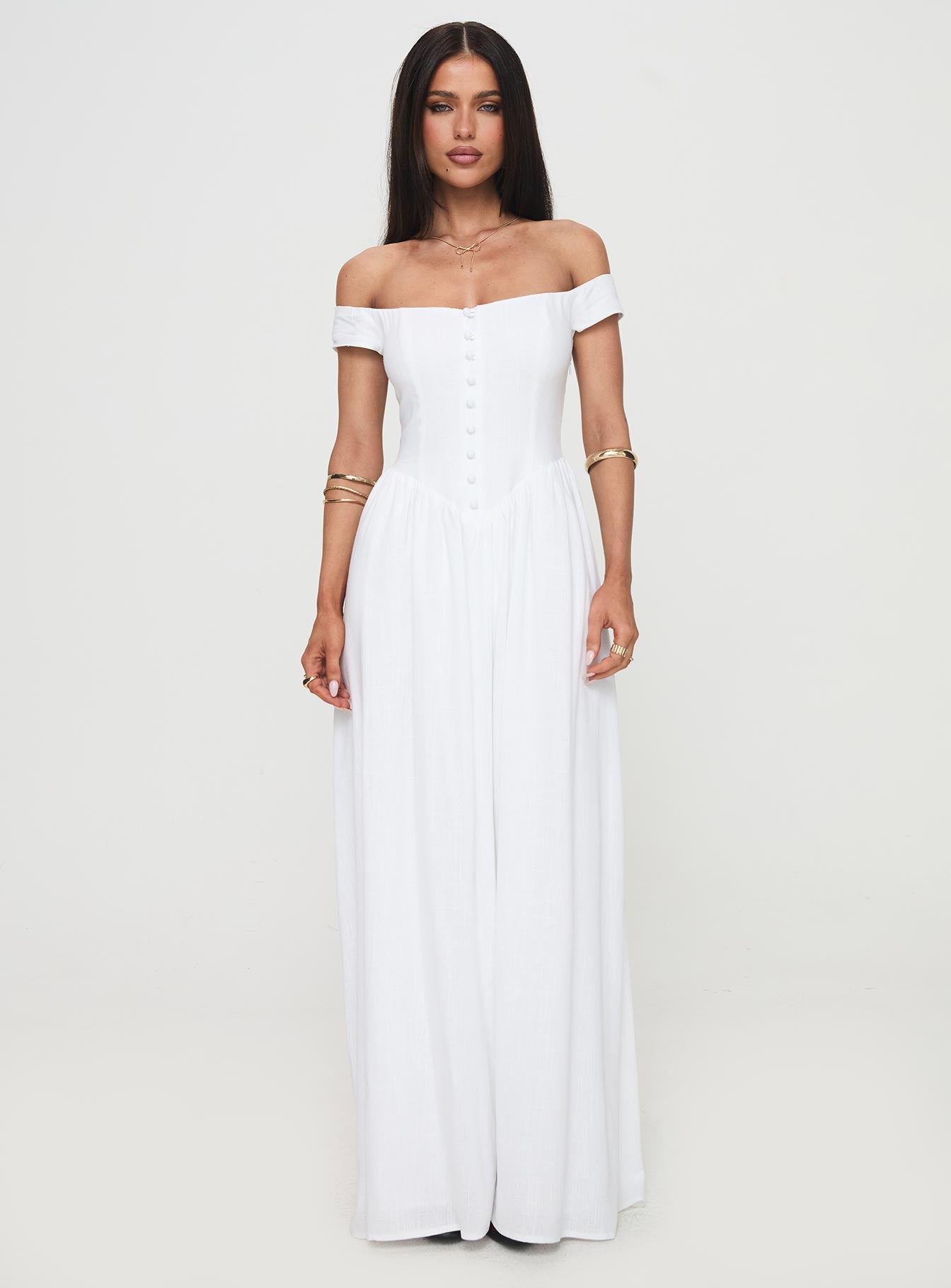 Romantic Maxi Dress White Cheap Sale Ebay