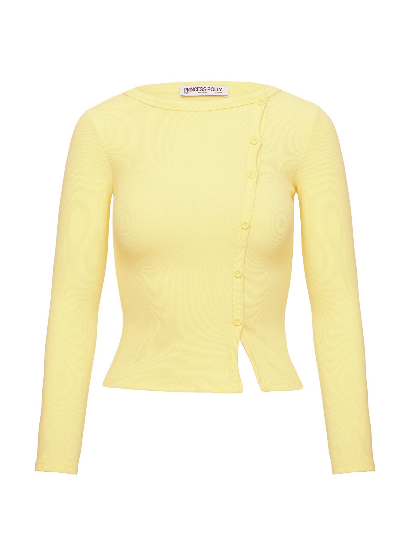 Passoni Long Sleeve Top Lemon Buy Cheap Hot Sale