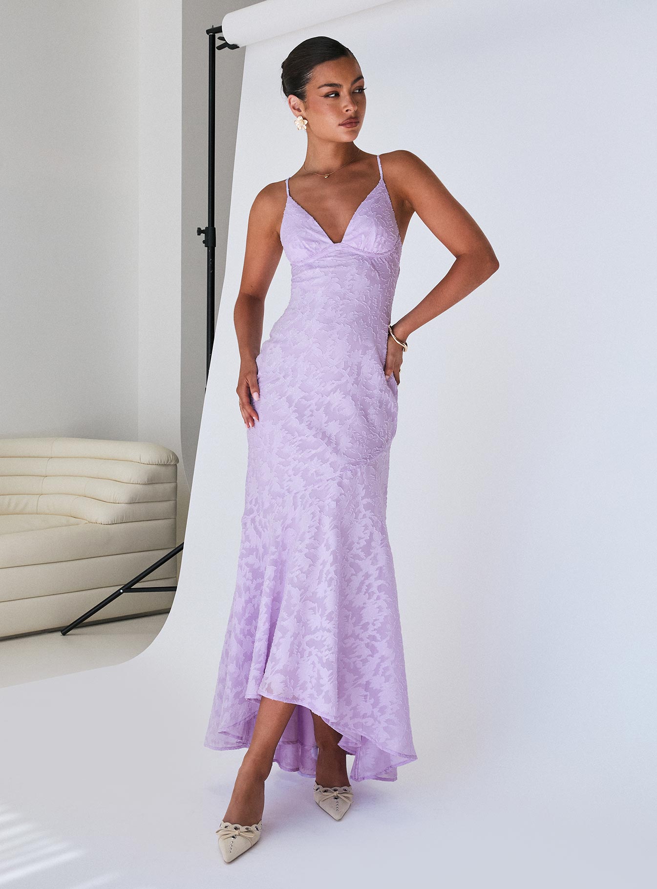 Cyrene Maxi Dress Lilac Collections