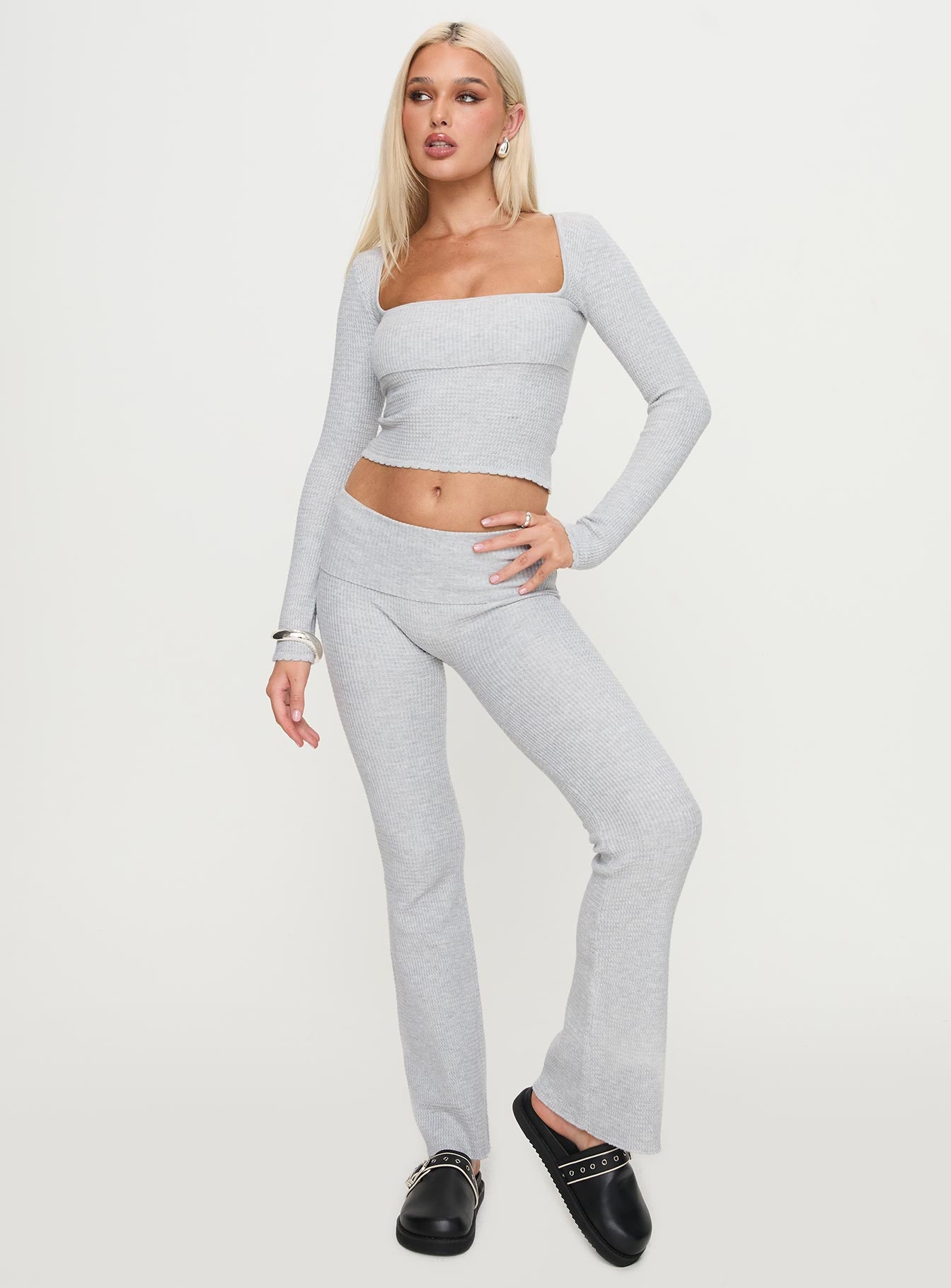 Closed Eyes Flared Pant Grey Low Pice Fee Shipping Cheap Online