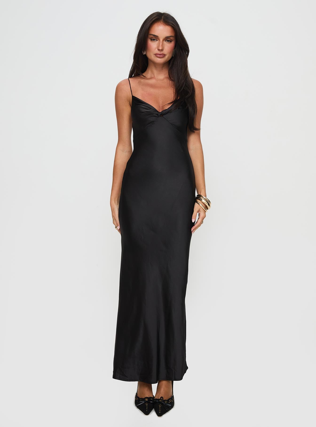 Marilyn Maxi Dress Black Cheap Sale Perfect