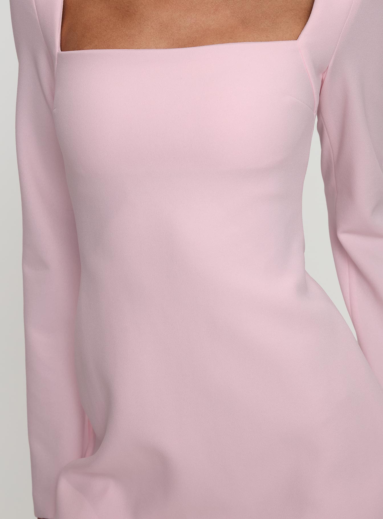 Bombshell Long Sleeve Mini Dress Pink Outlet 2025 New