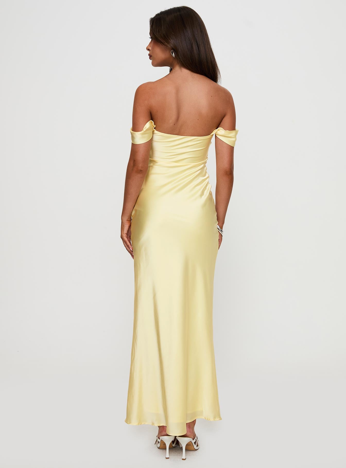 Azura Off The Shoulder Maxi Dress Yellow For Sale Finishline