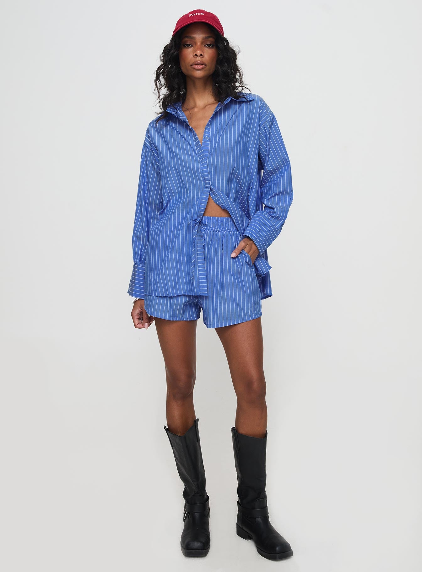 Jellie Set Blue Pinstripe Cheap Discounts