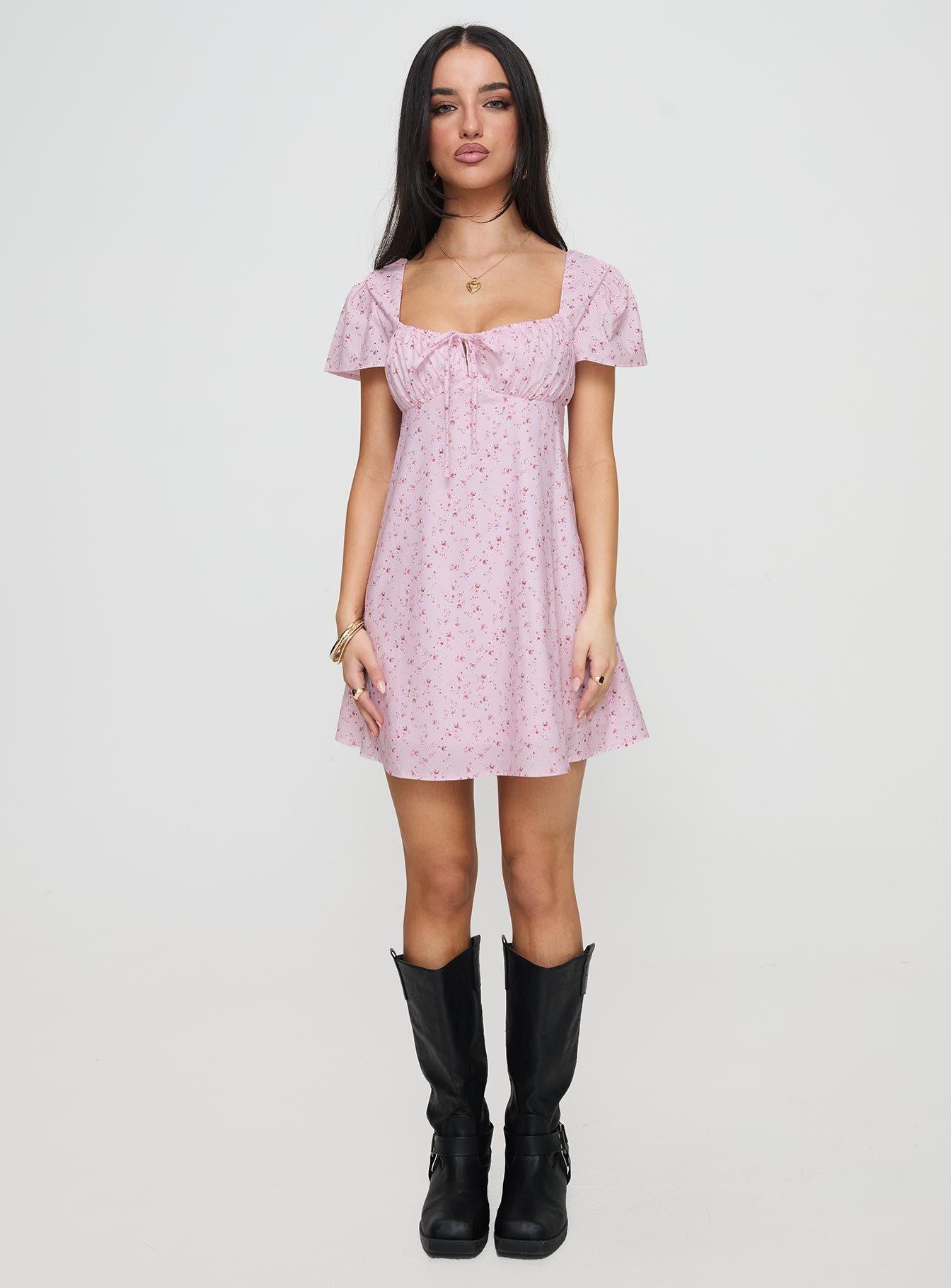 Jaxton Mini Dress Pink Multi Affordable Cheap Online