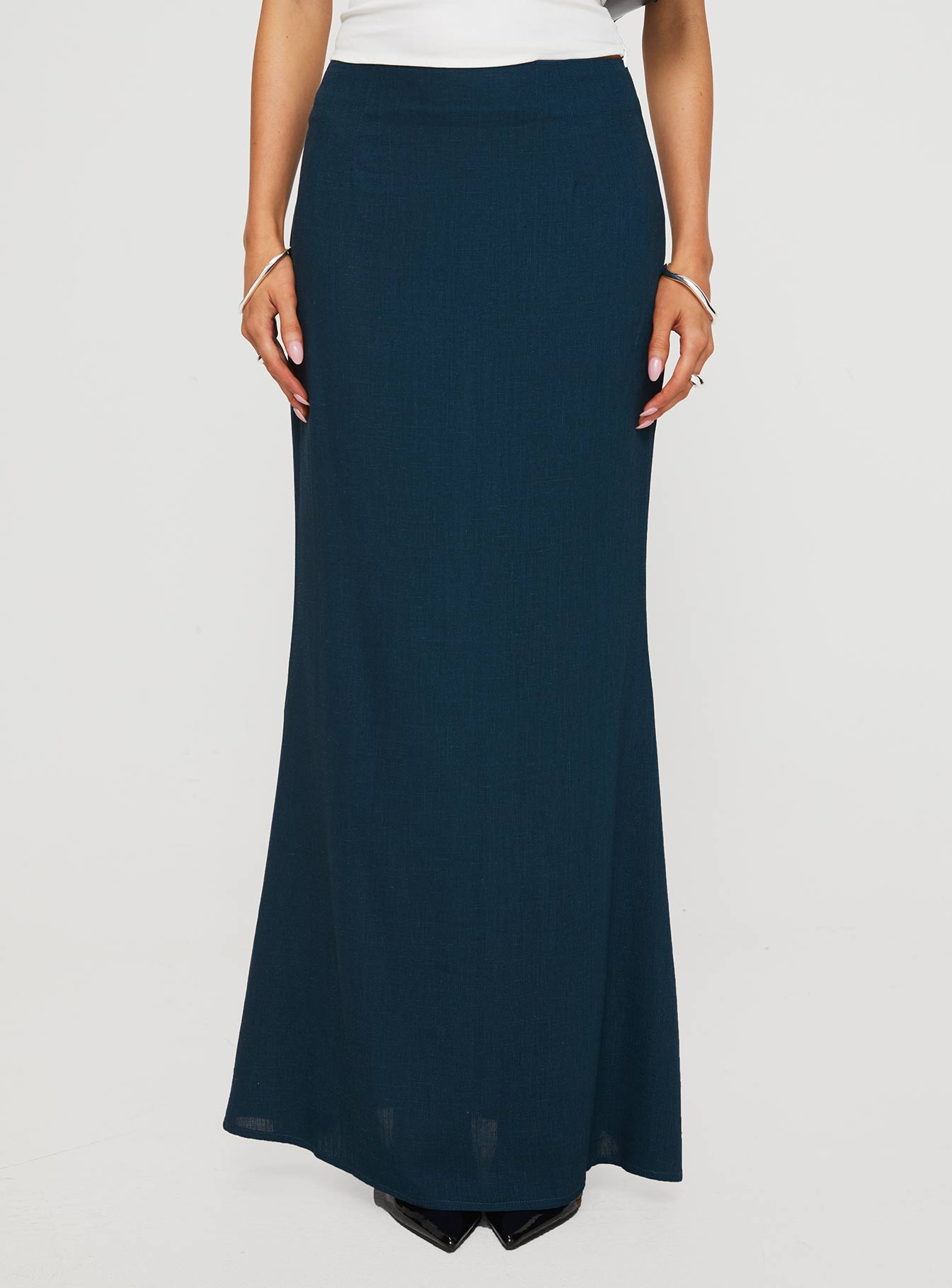 Sophia Maxi Skirt Navy Official Site