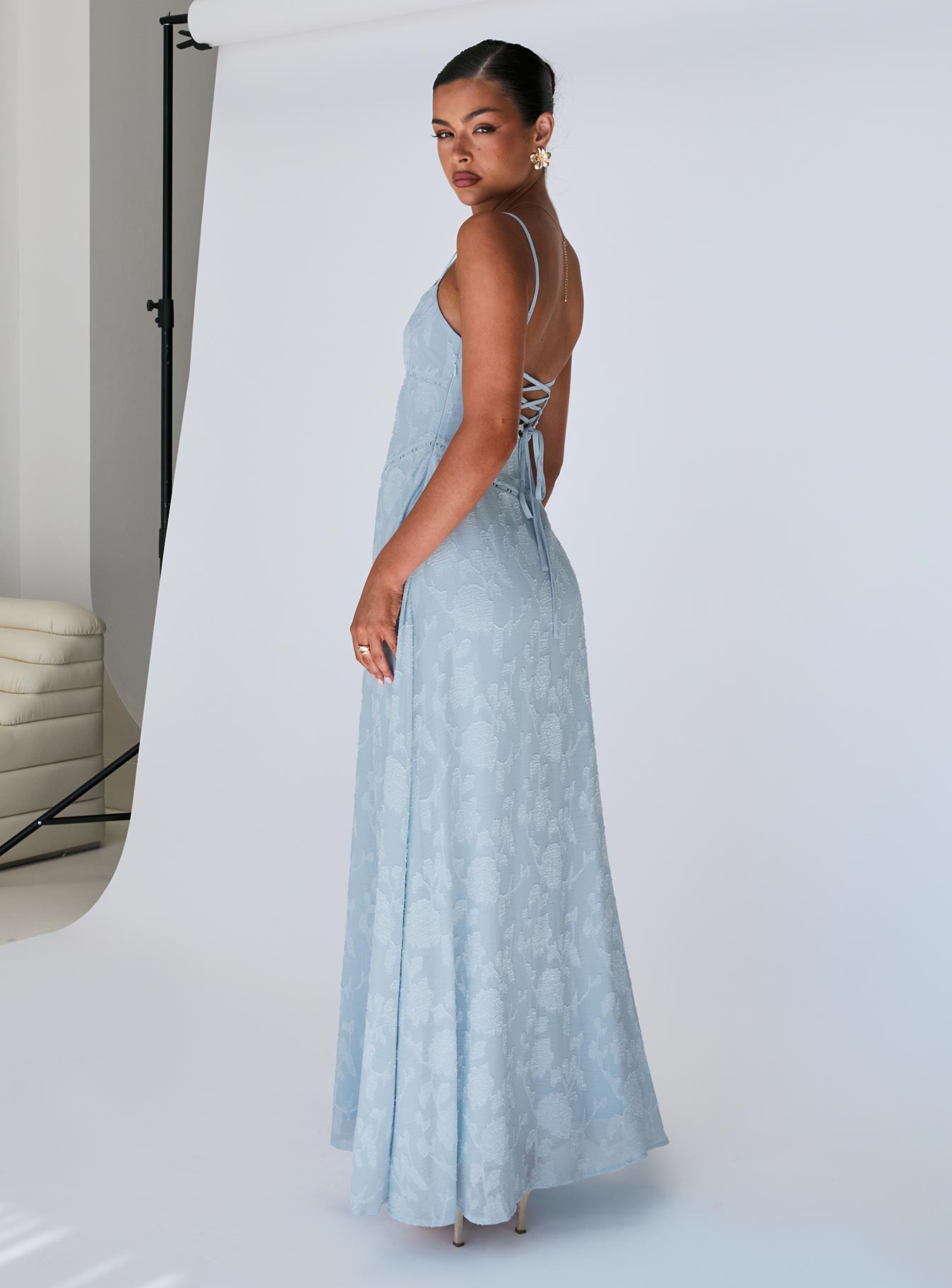 South Of France Maxi Dress Blue Extremely Cheap Online