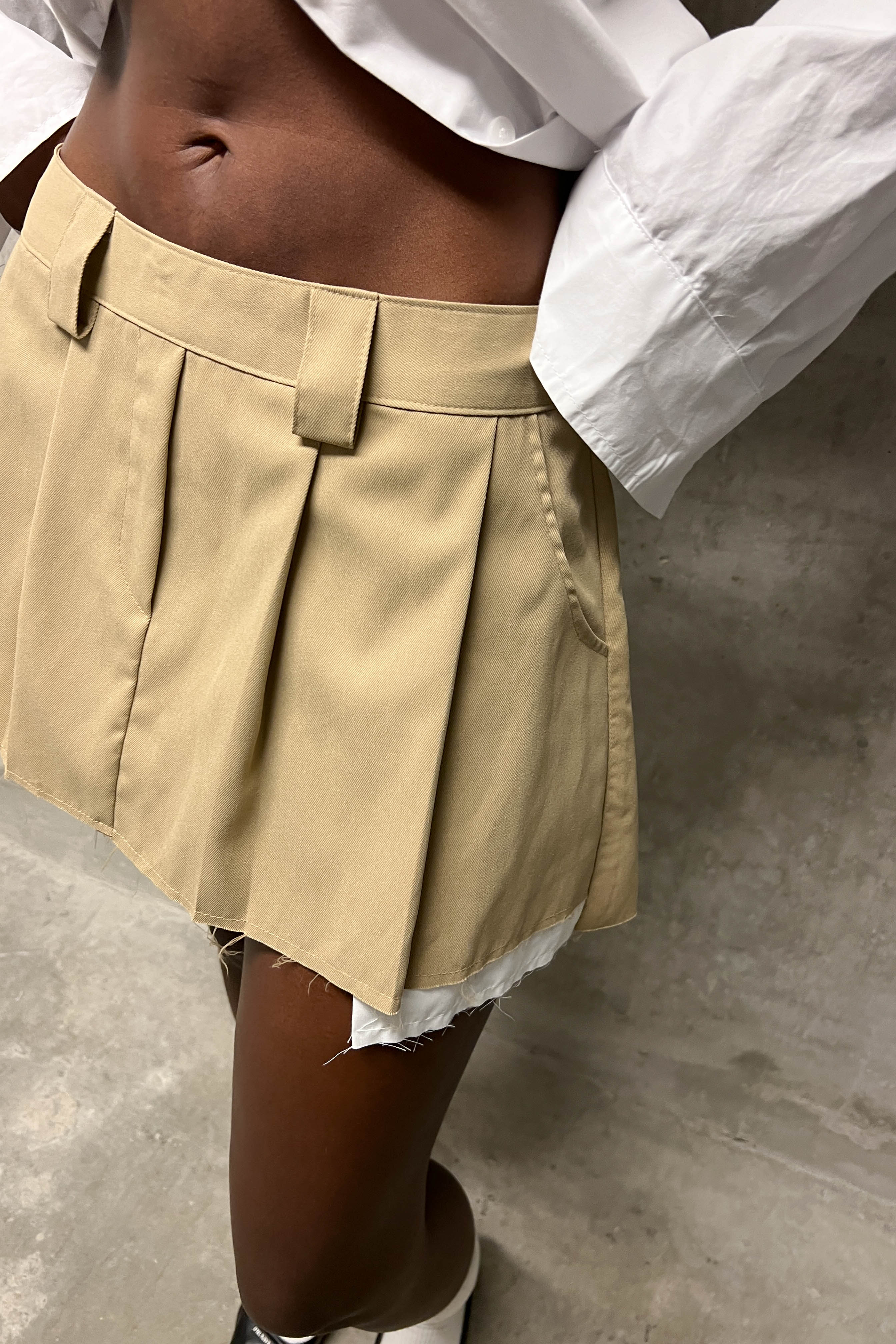 PLEATED MINI SKIRT Buy Cheap Fashion Style