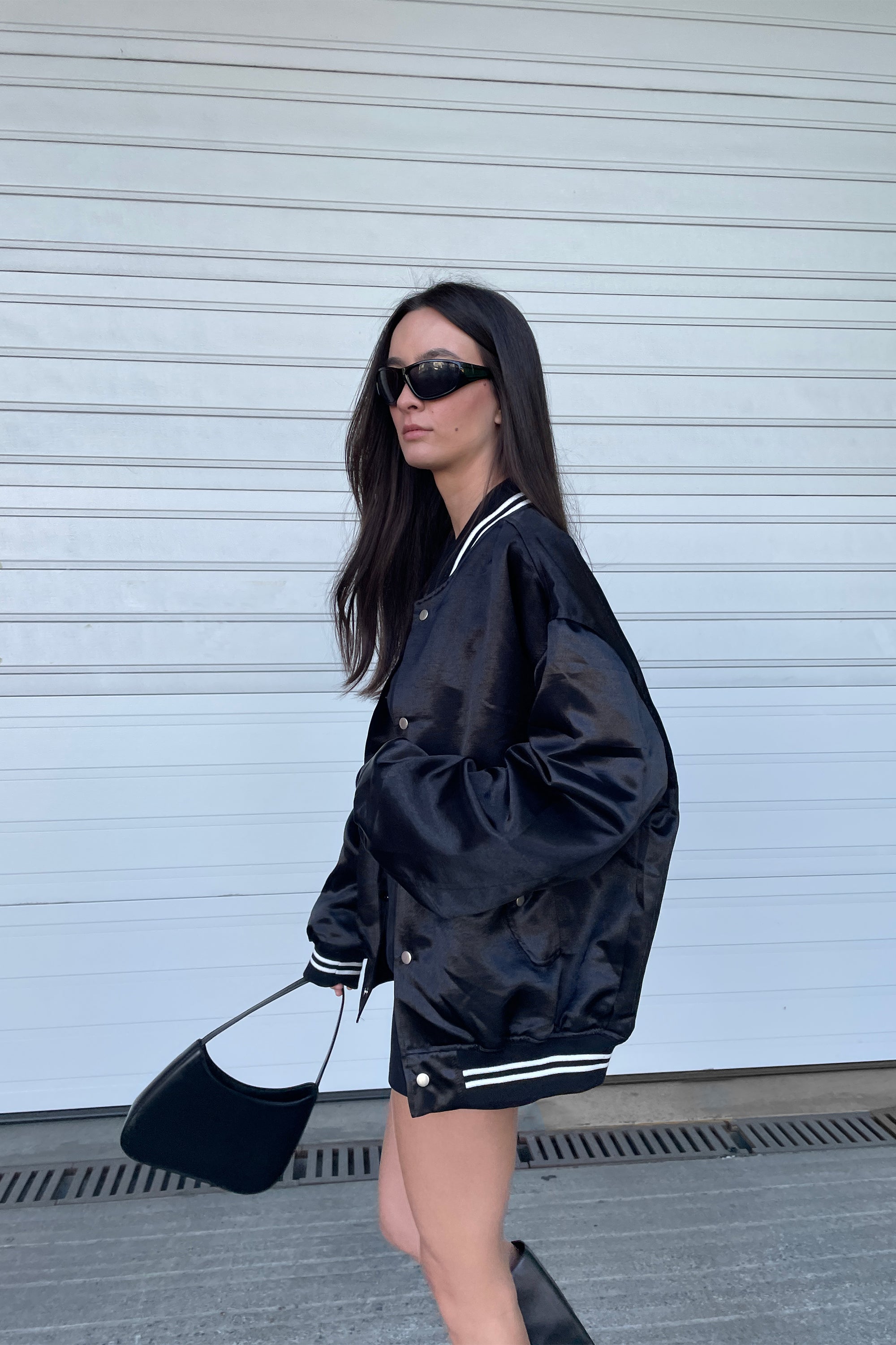 SATIN BOMBER JACKET Free Shipping Official