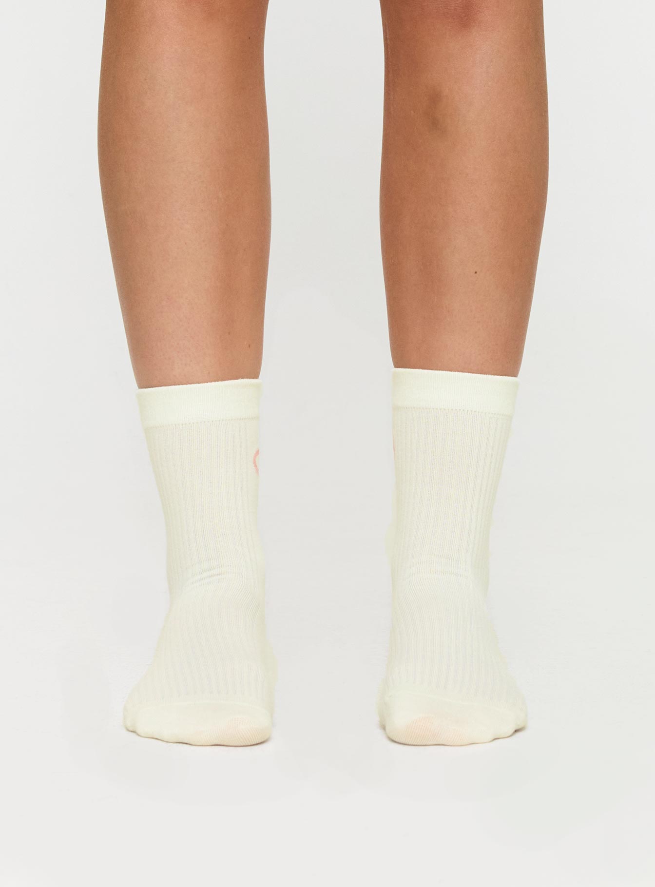 Bow Out Socks White/ Pink Online Shop From China