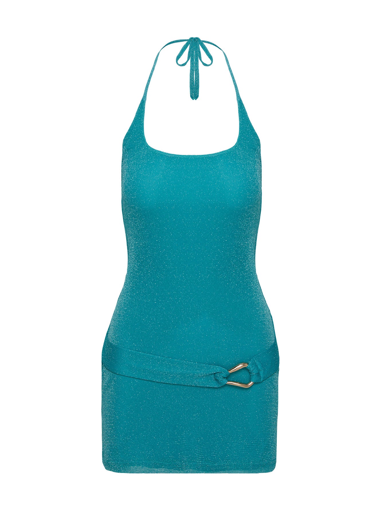 Armonia Mini Dress Teal Petite Clearance Classic
