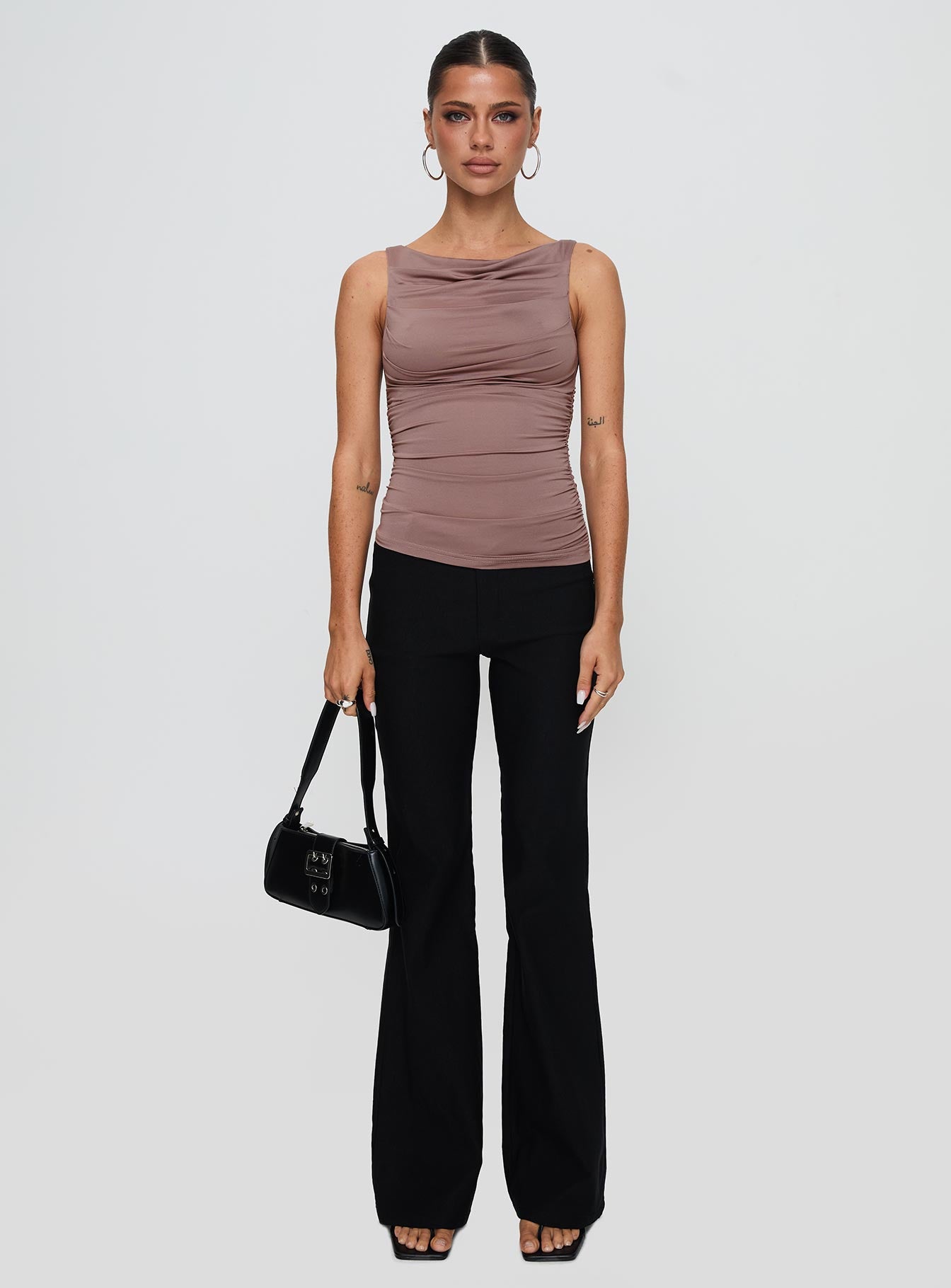 Kind To Another Ruched Top Mauve Low Cost Online