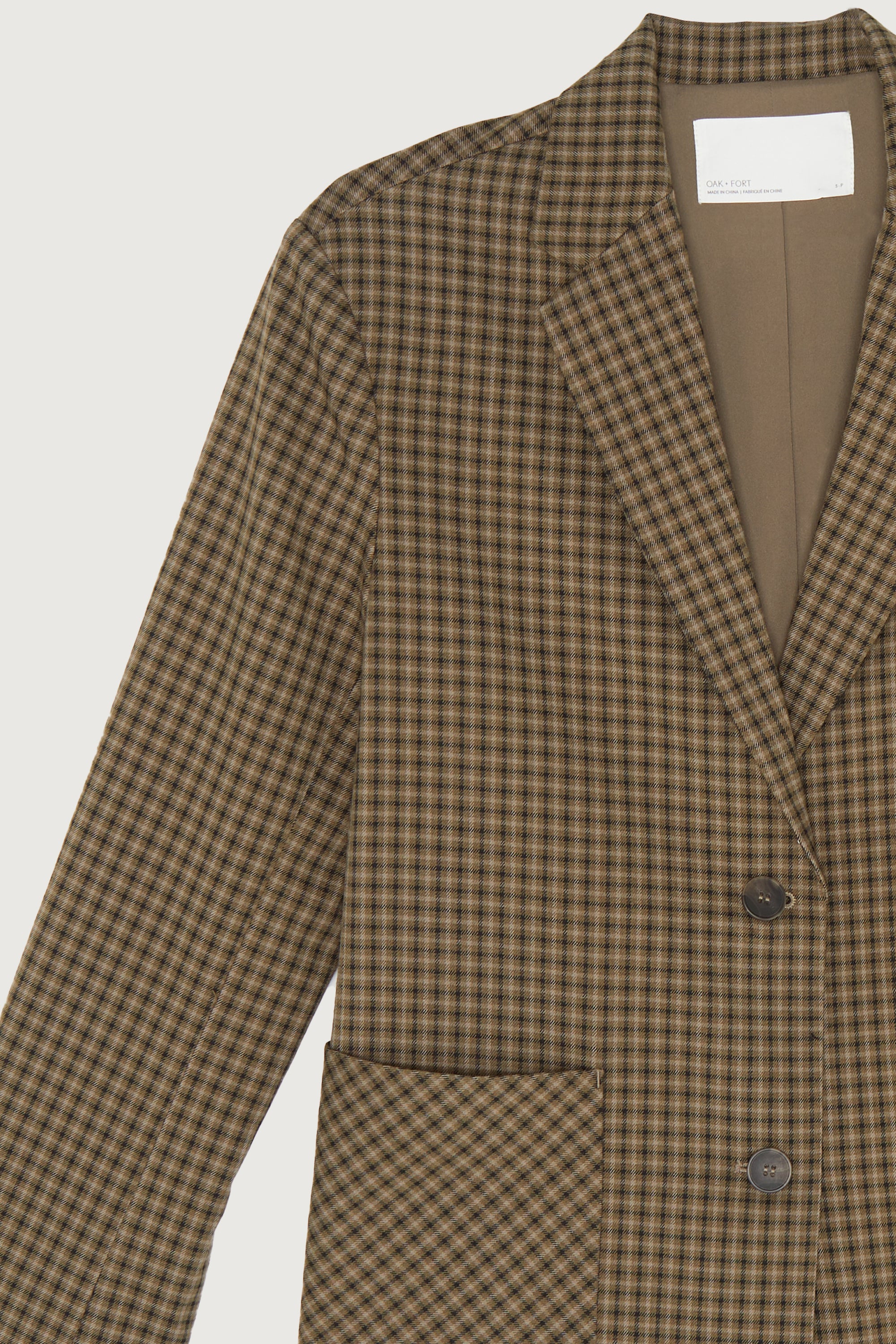 OVERSIZED PLAID BLAZER Sale Cheap Pice