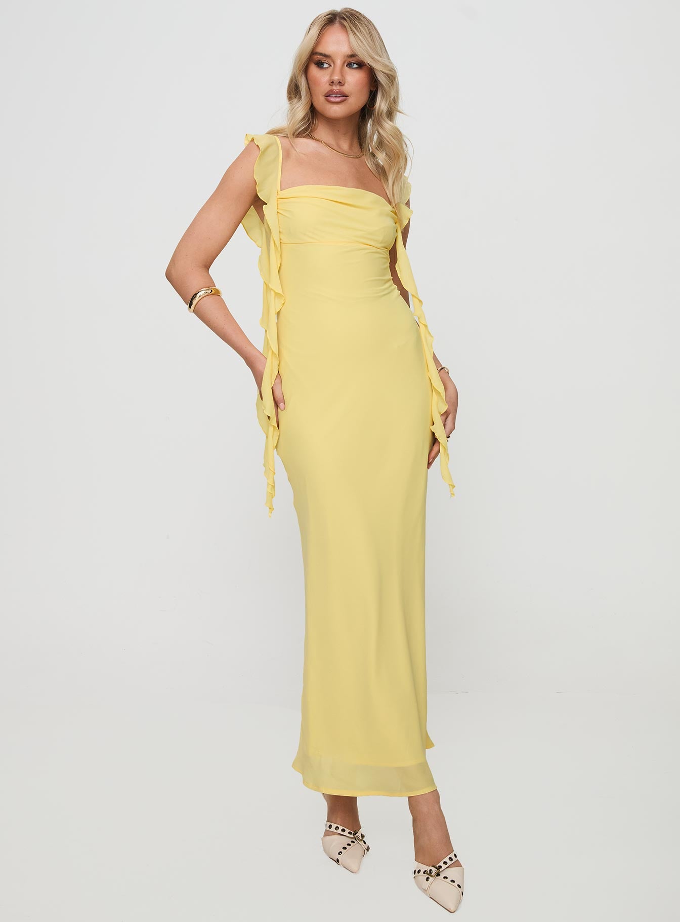 Lanai Maxi Dress Lemon Outlet Huge Surprise