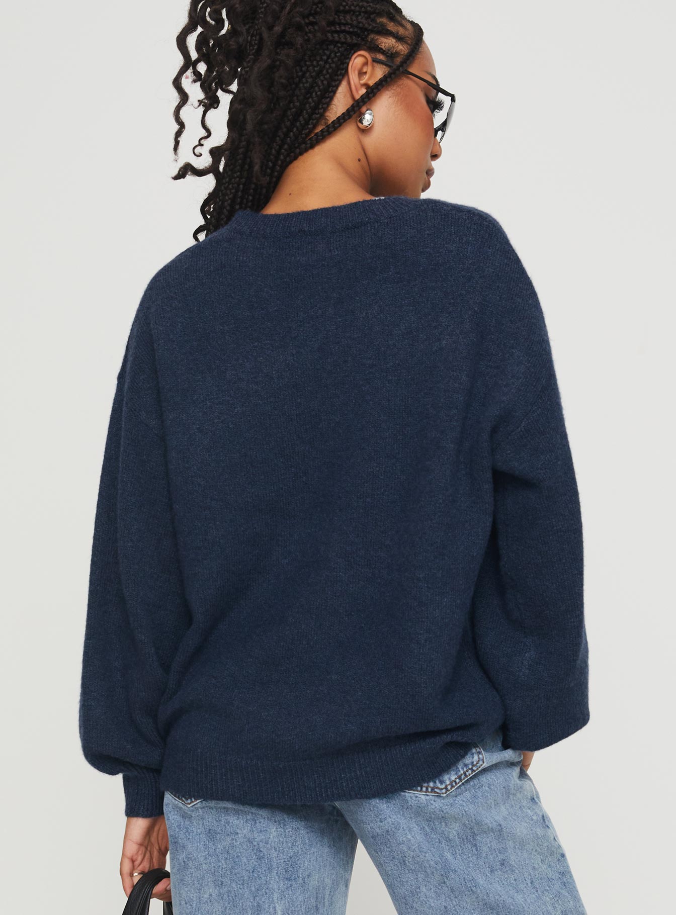 Ryanna Sweater Navy Clearance Visit New