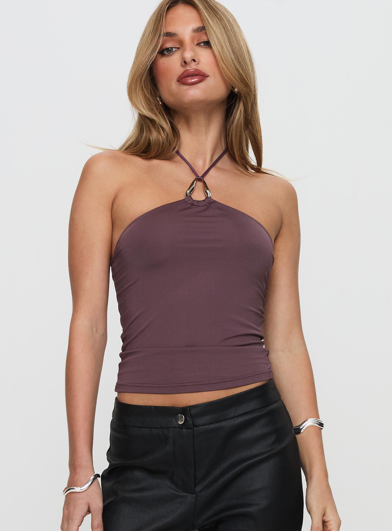 Final Tango Halter Top Plum Get Authentic For Sale