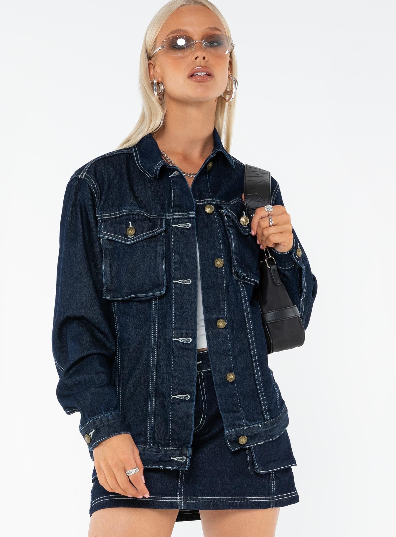 Junie Denim Jacket Indigo 2025 Cheap Online