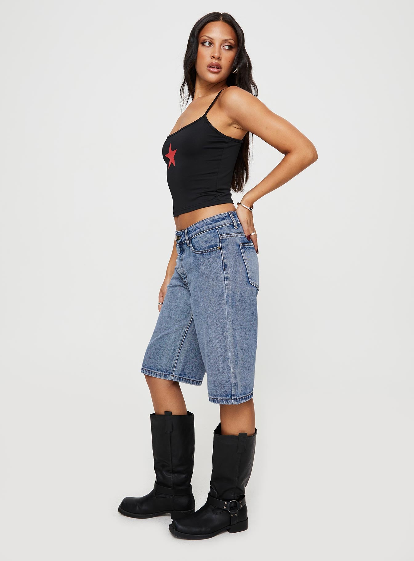 Kurt Denim Culottes Acid Wash Purchase Cheap Pice