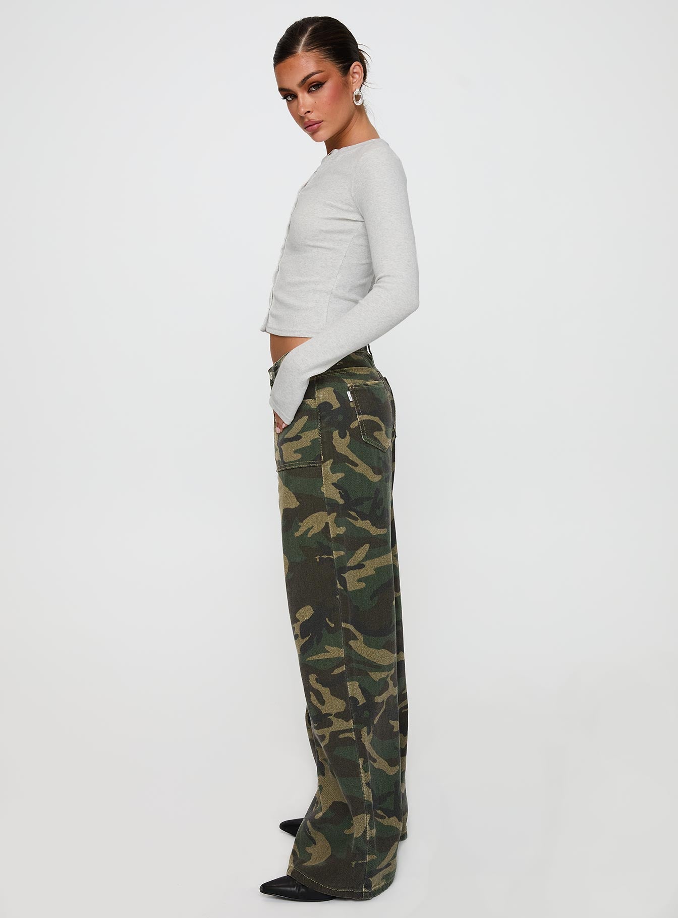 Briony Jeans Camouflage Cheap Factory Outlet