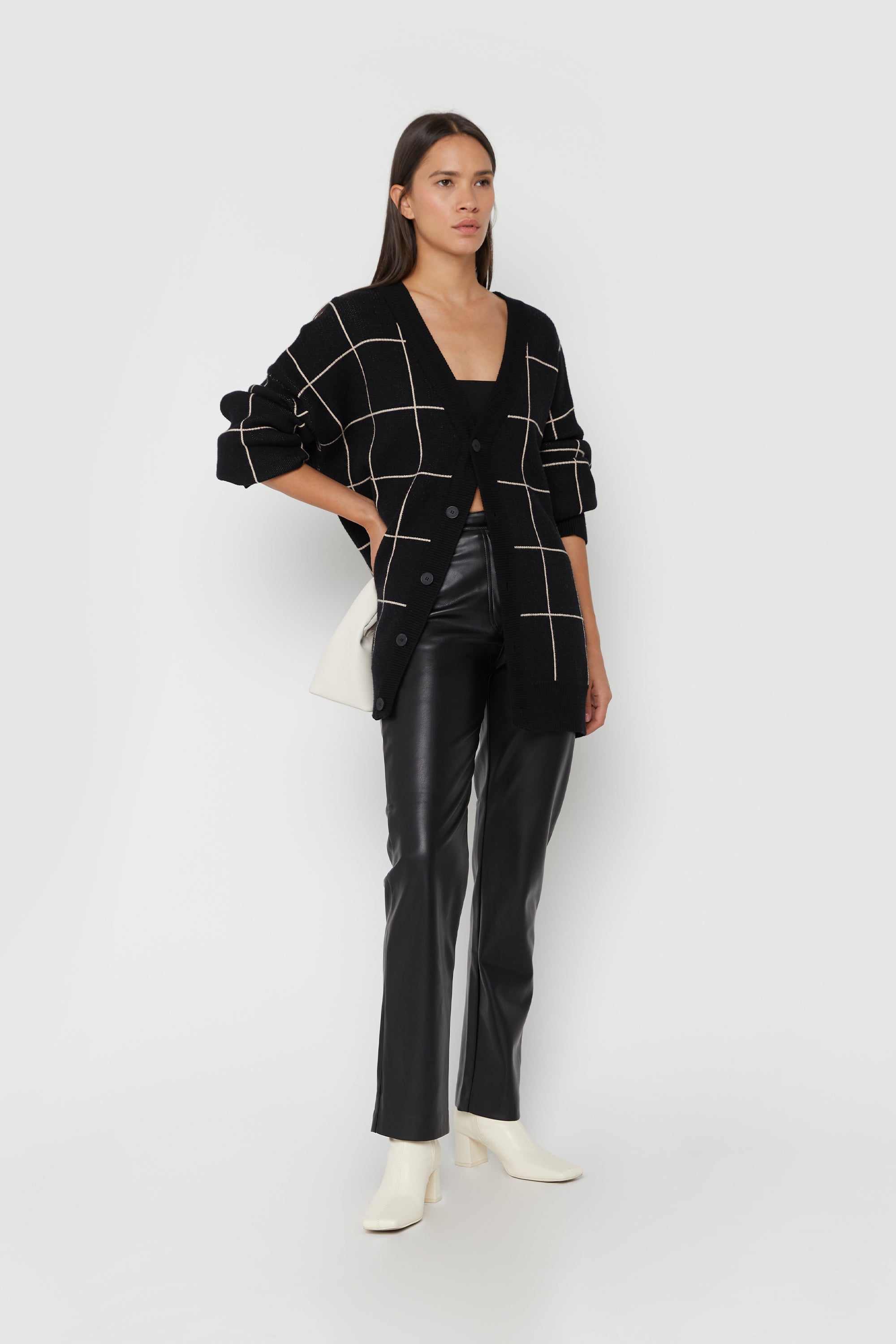 GRID CARDIGAN Discount The Cheapest