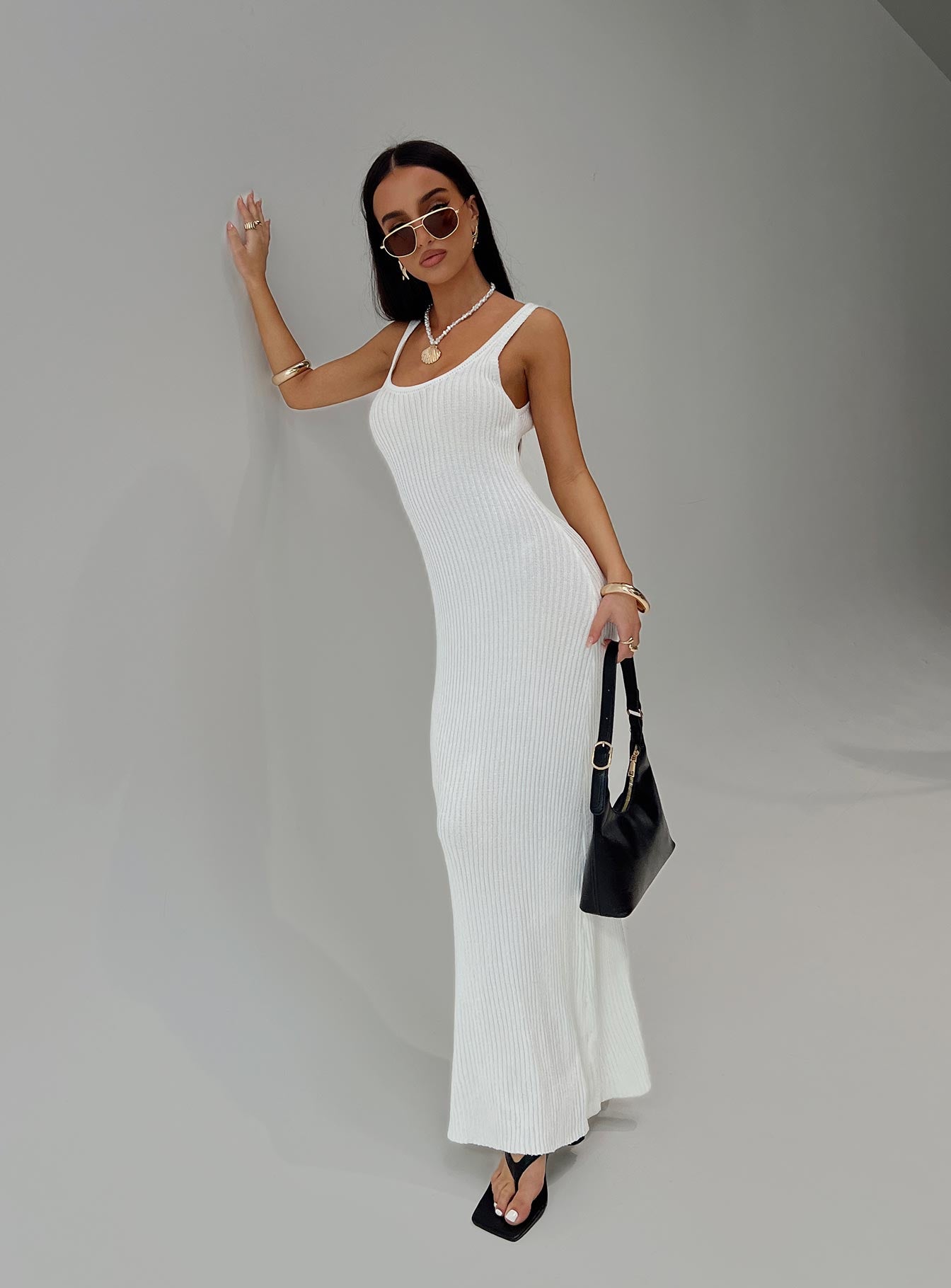 Spirited Maxi Dress White Supply