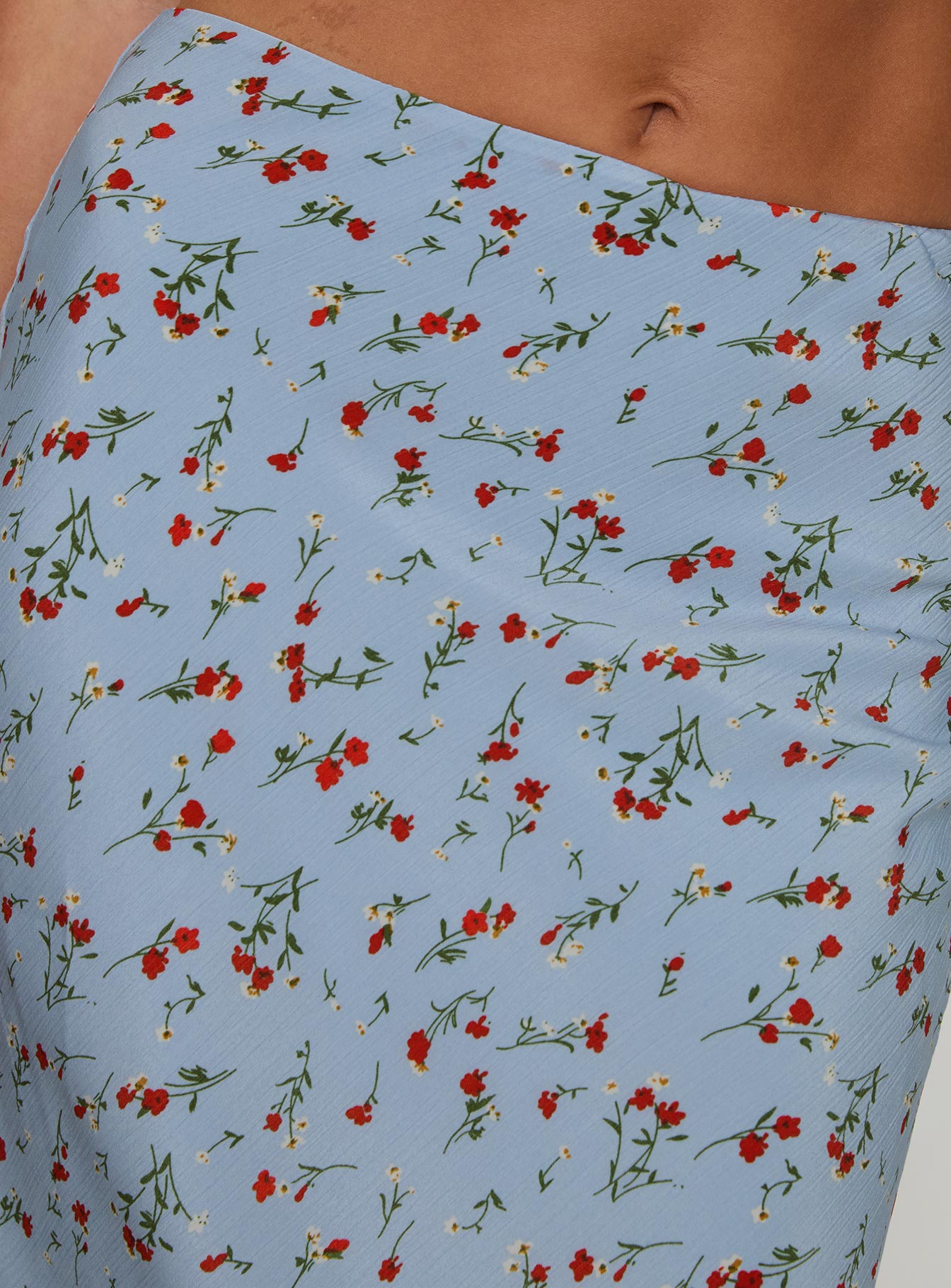 Rotelle Maxi Skirt Blue Floral Authentic