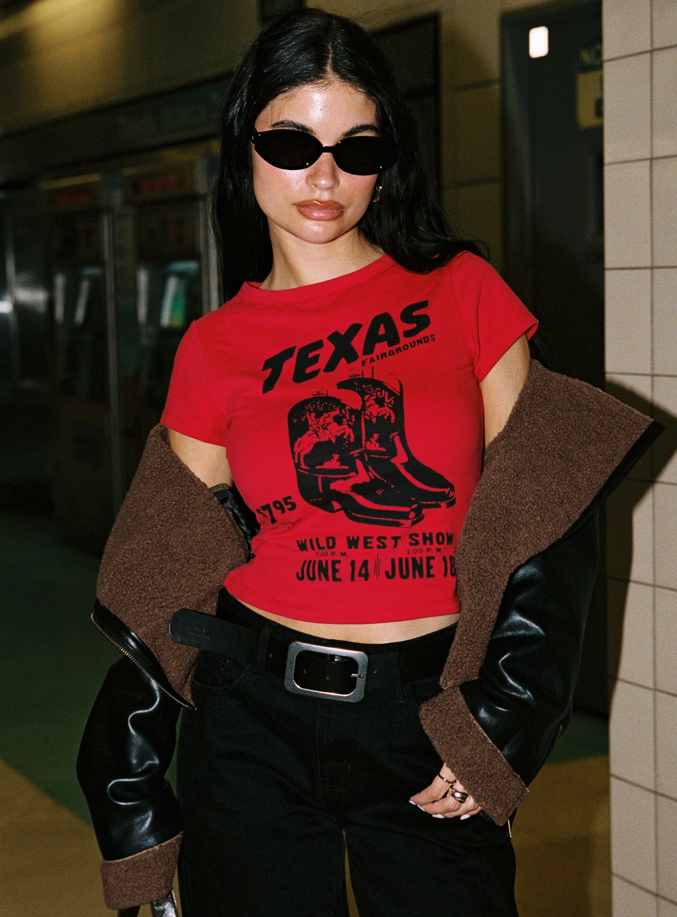 Texas Baby Tee Red Free Shipping With Mastercard