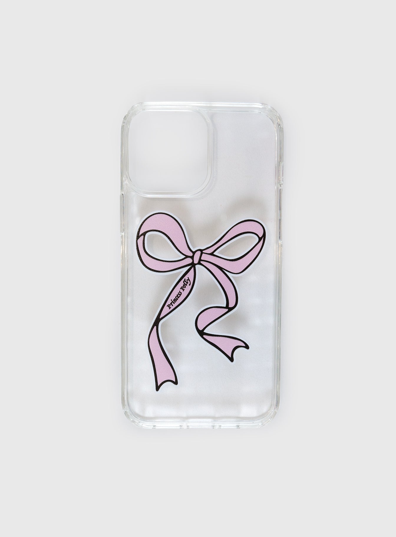 Bow Down Iphone Case Clear / Pink Sale Online Shop