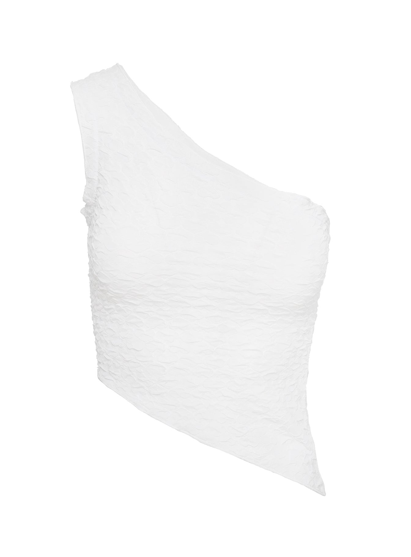 Gema One Shoulder Top White Recommend Online