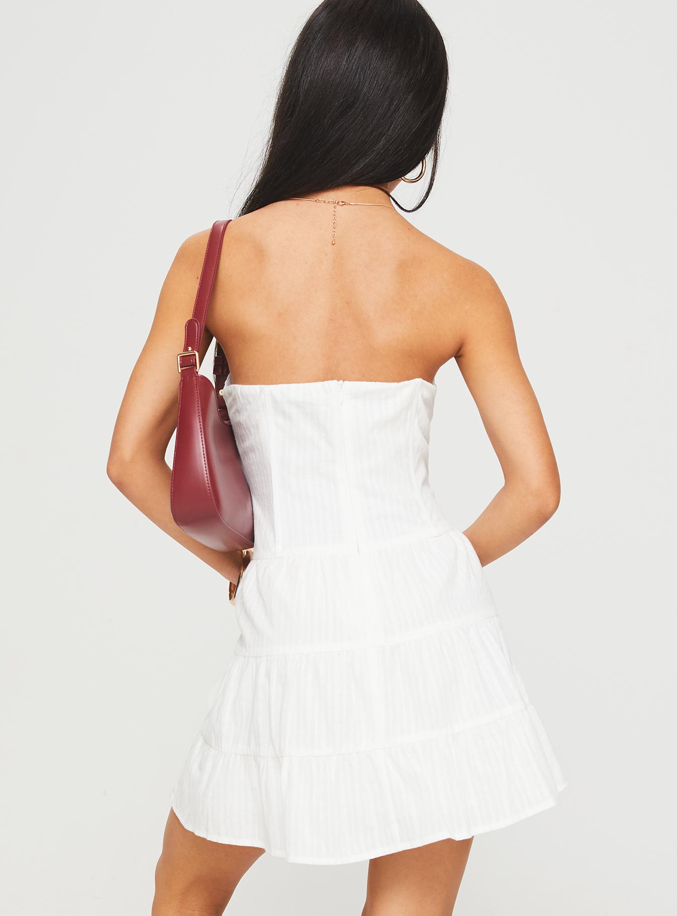 Estria Strapless Mini Dress White Visit New Online