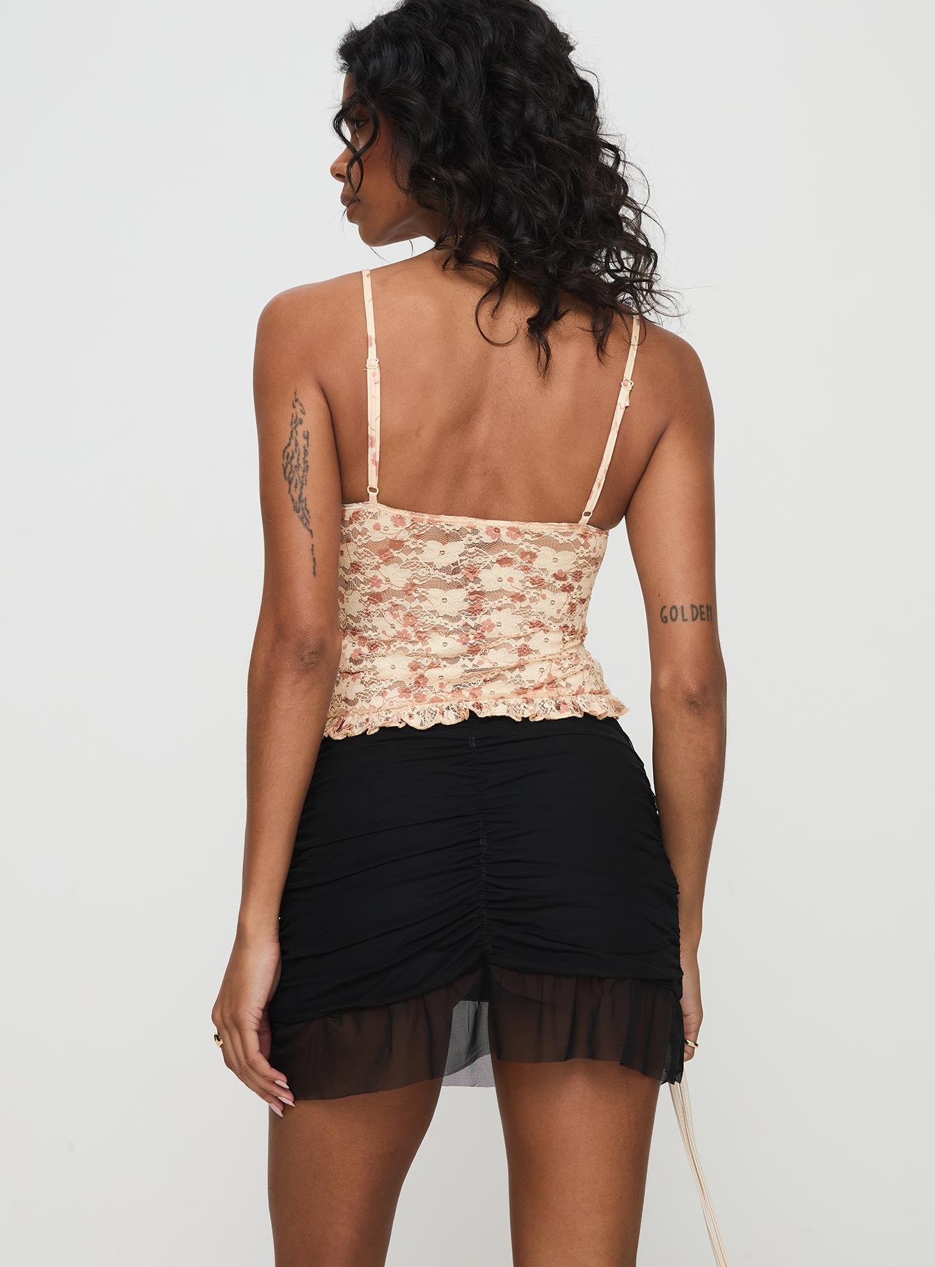 Nonsense Ruched Mini Skirt Black For Cheap Sale Online