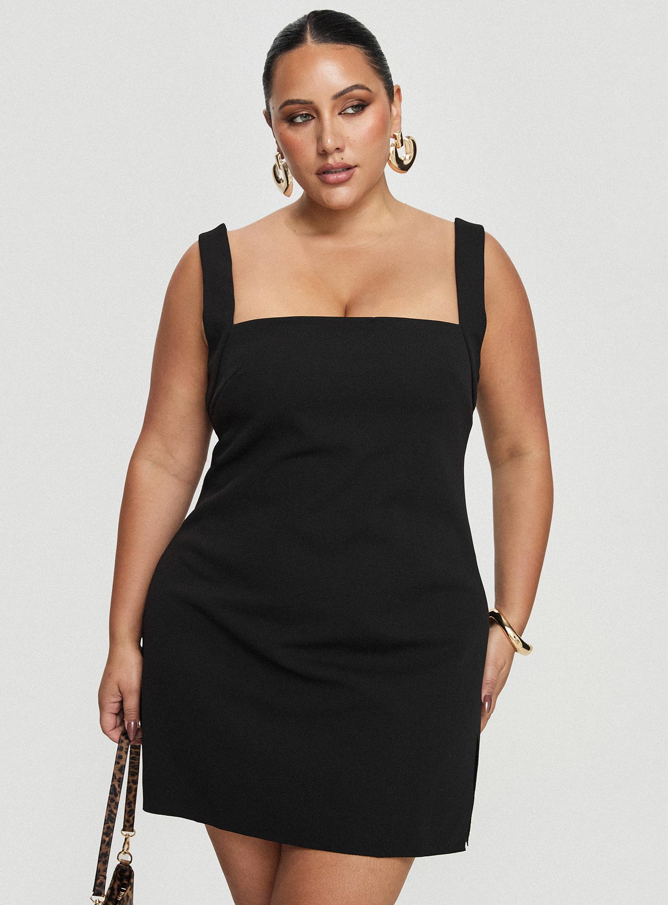 Bombshell Mini Dress Black Curve Buy Cheap Hot Sale