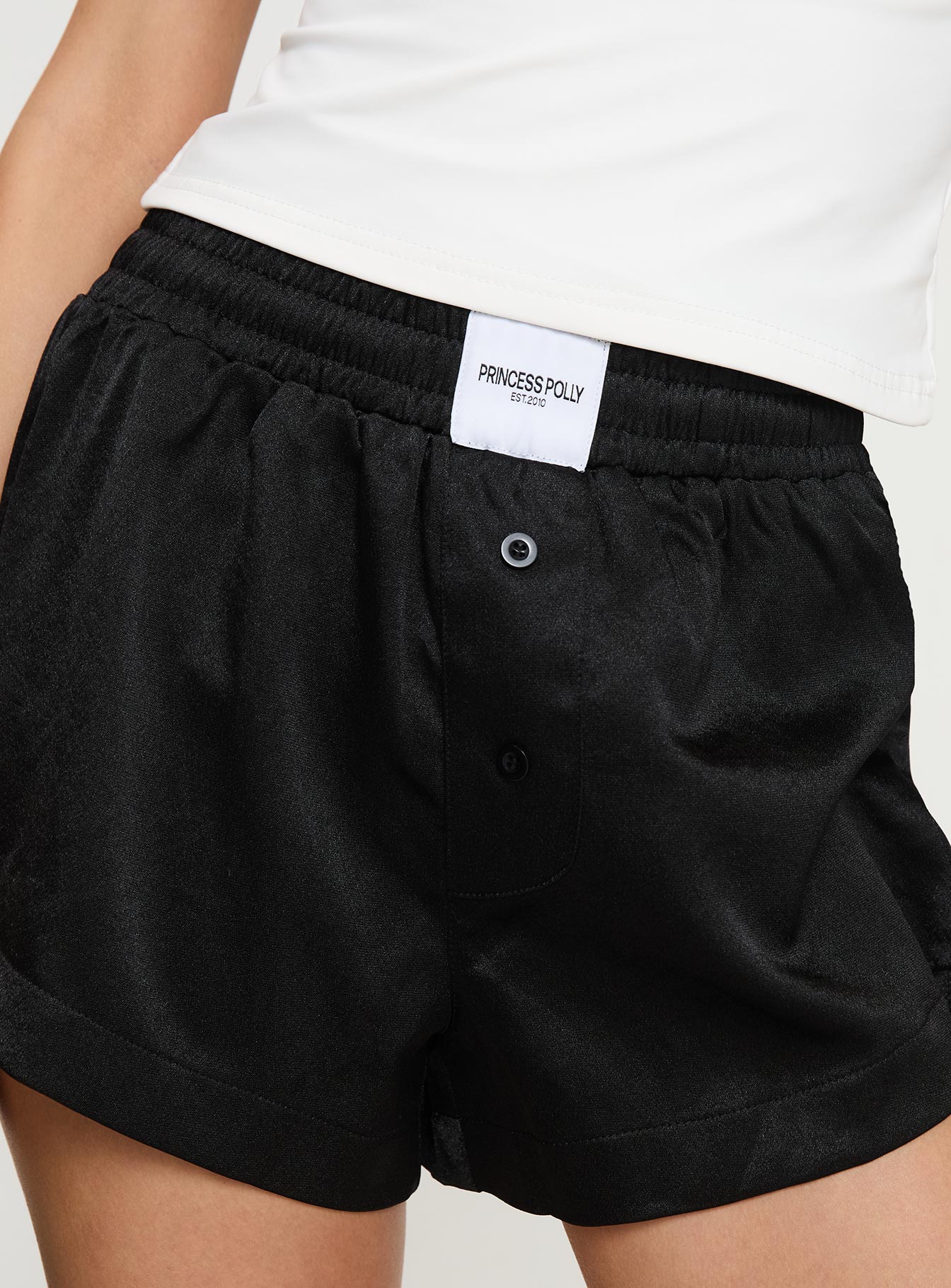 Snooze Satin Boxer Short Black Order