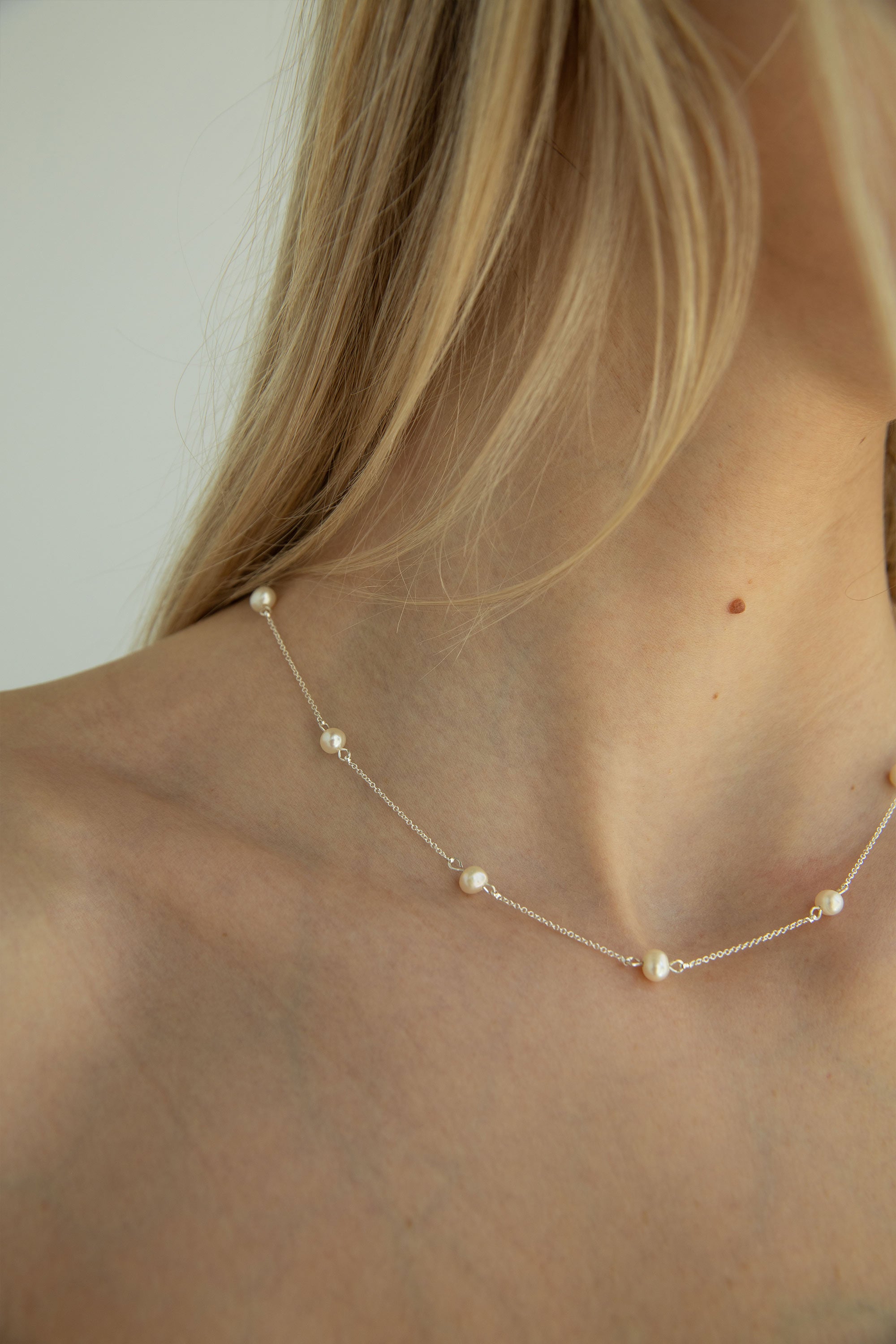 FRESH WATER PEARL CHAIN NECKLACE Discount Big Sale