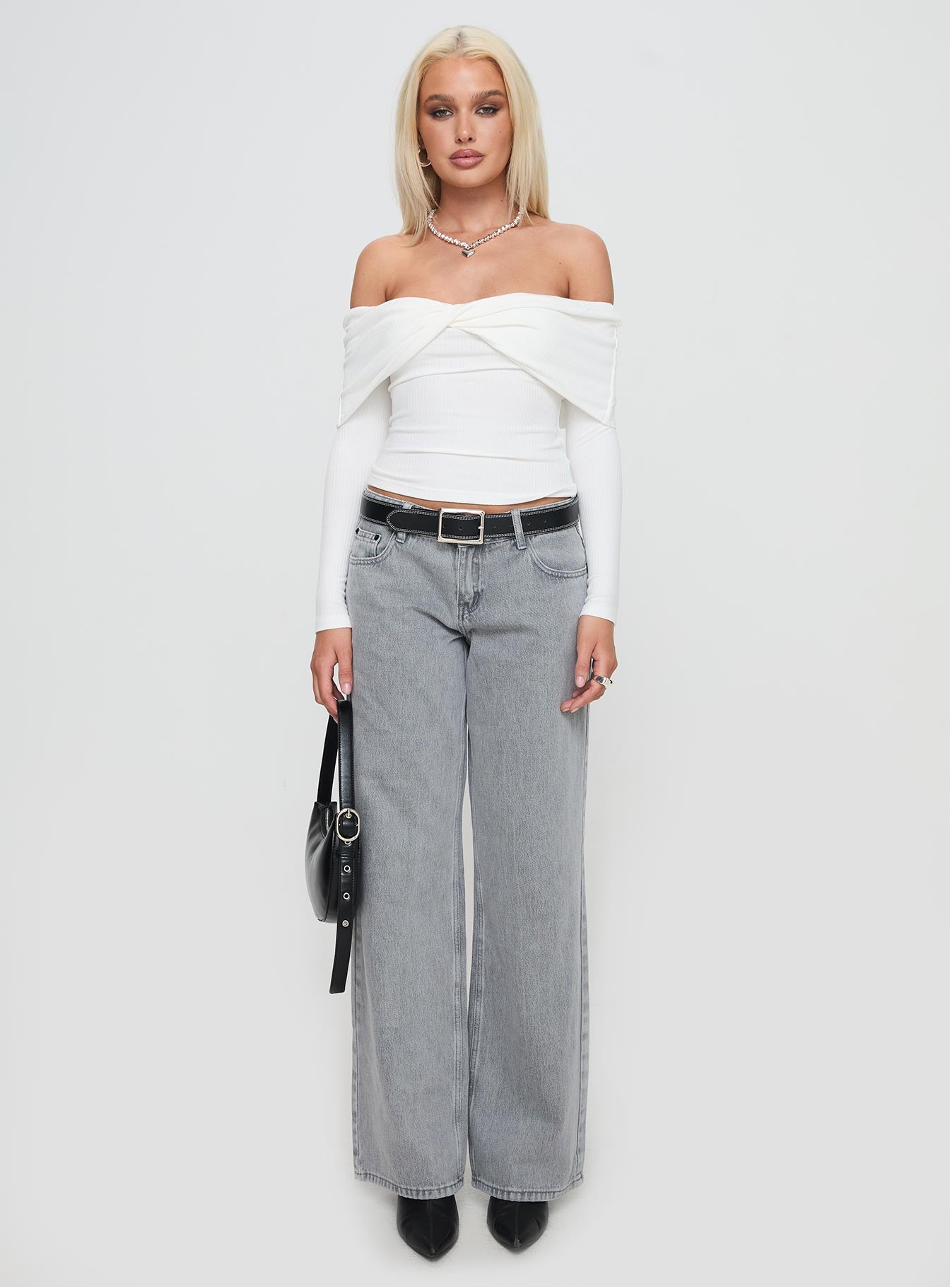 Myrina Long Sleeve Top White Collections For Sale