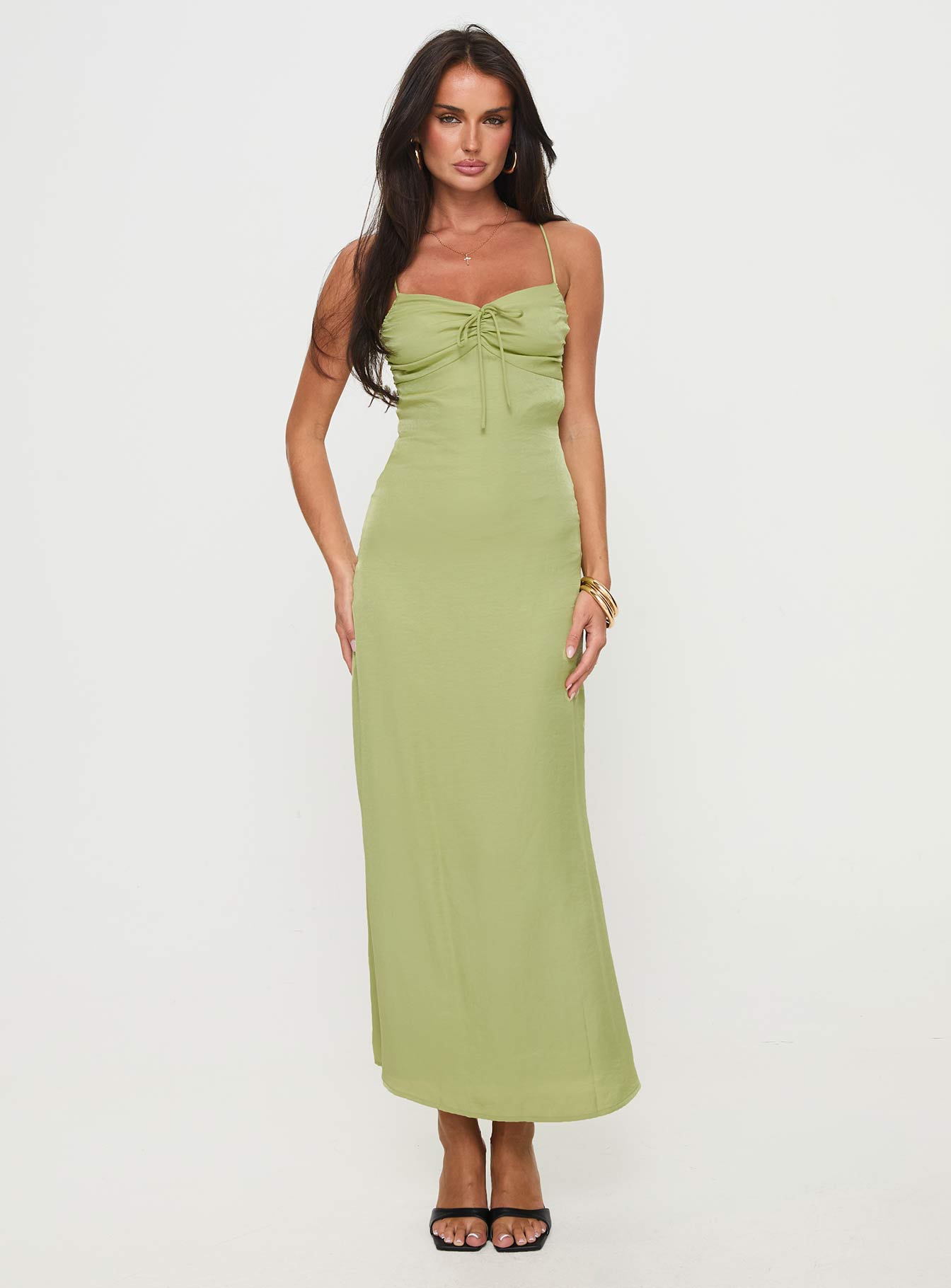 Kristyn Maxi Dress Green Clearance Extremely