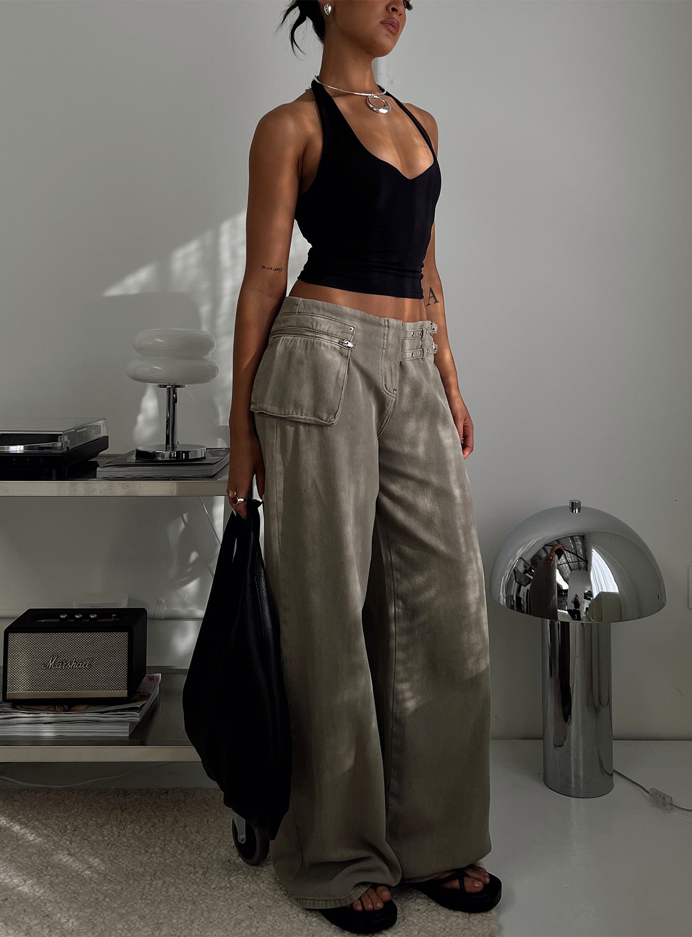 Paltrow Cargo Pant Washed Brown Sale Footlocker Pictures