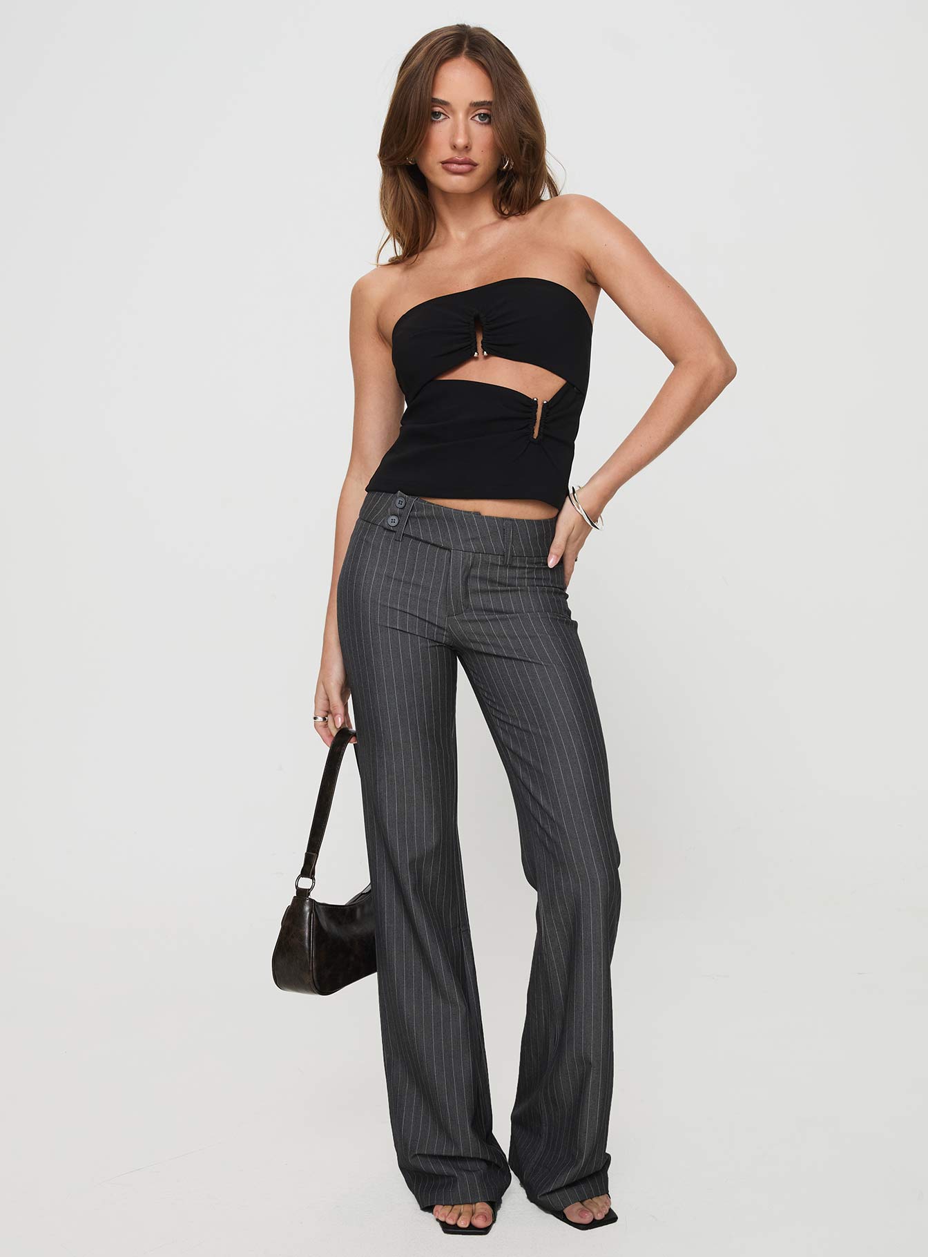 Reckless Abandon Strapless Top Black Browse Cheap Online