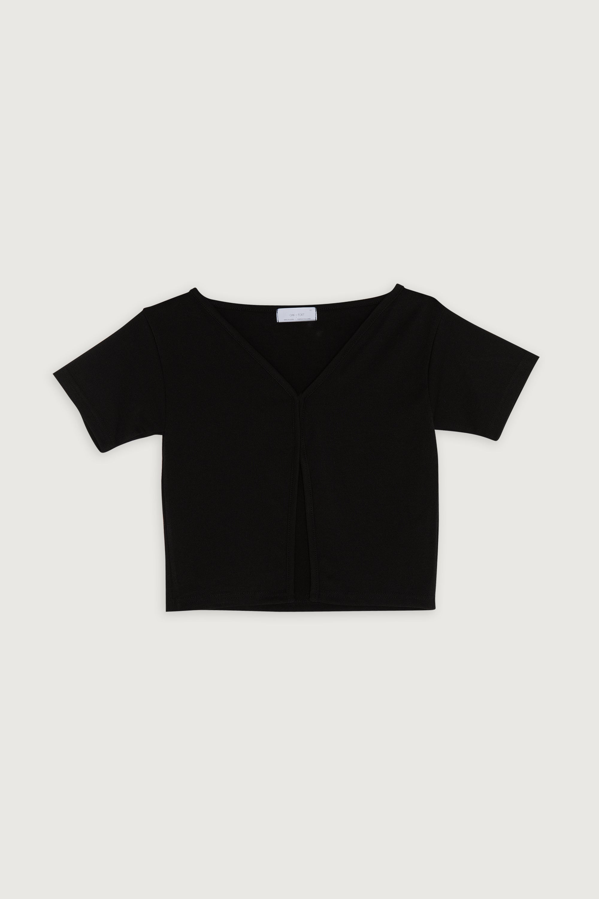 HOOK CLOSURE CROPPED TEE Purchase Sale Online