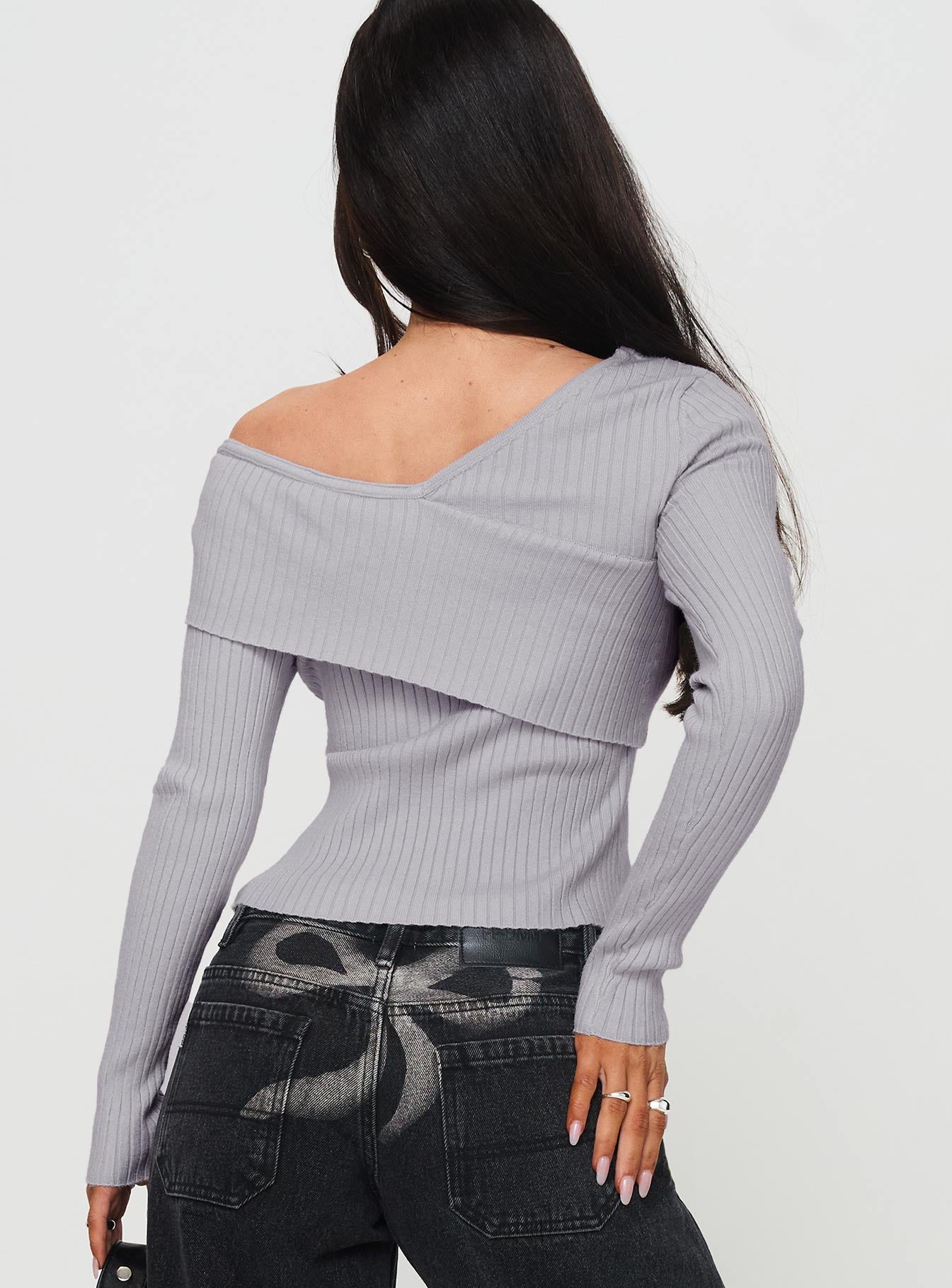 Nolia Long Sleeve Top Grey Outlet New Styles