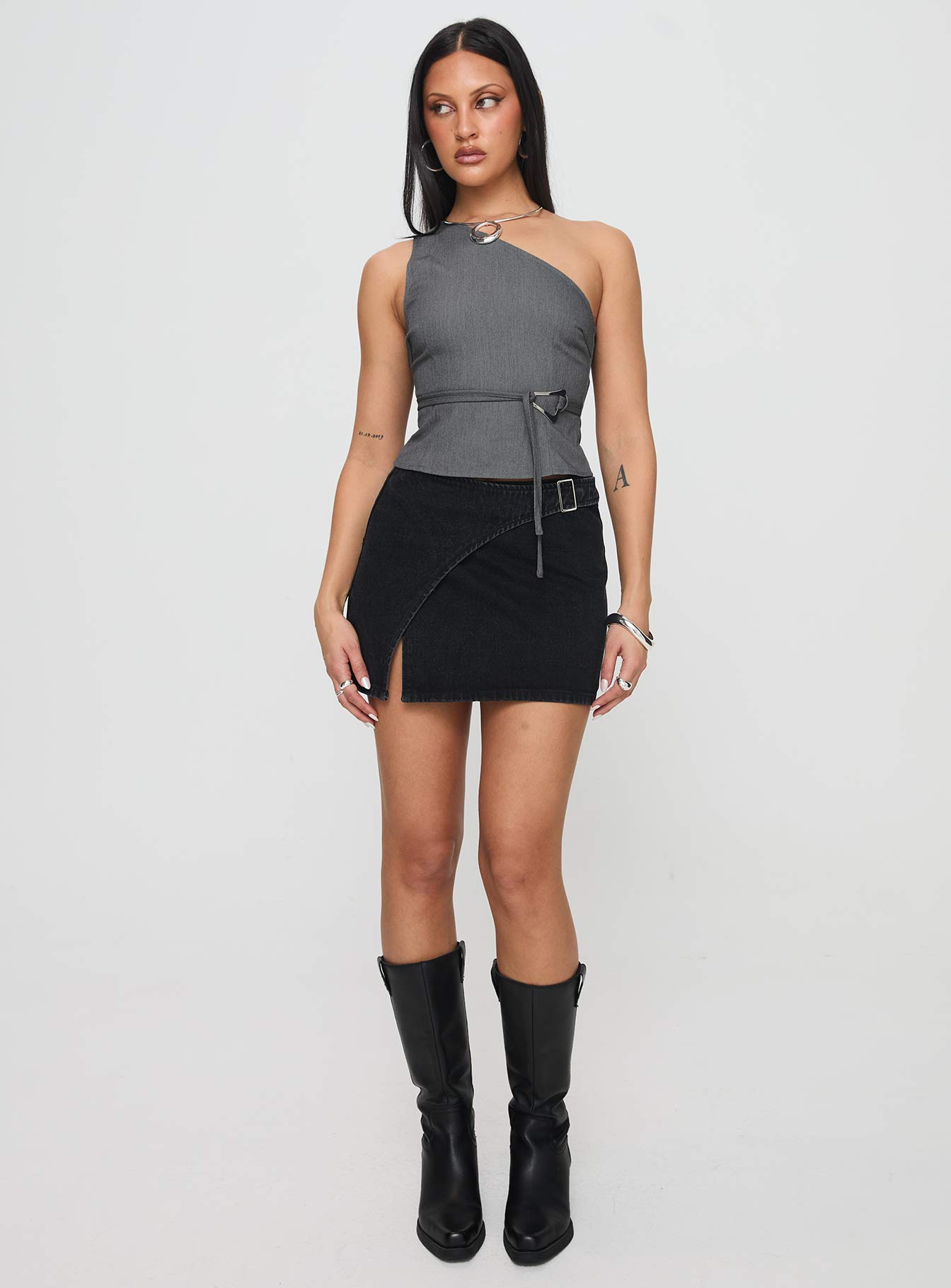 Sayaka Top Charcoal Clearance Online Online